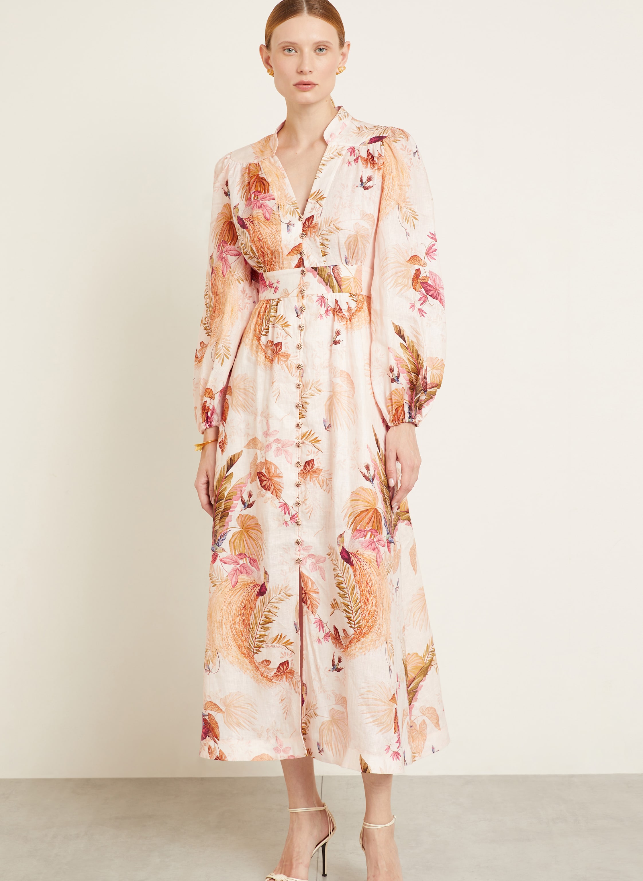 Thumbnail - Zimmermann Leinenkleid Ascension rosa