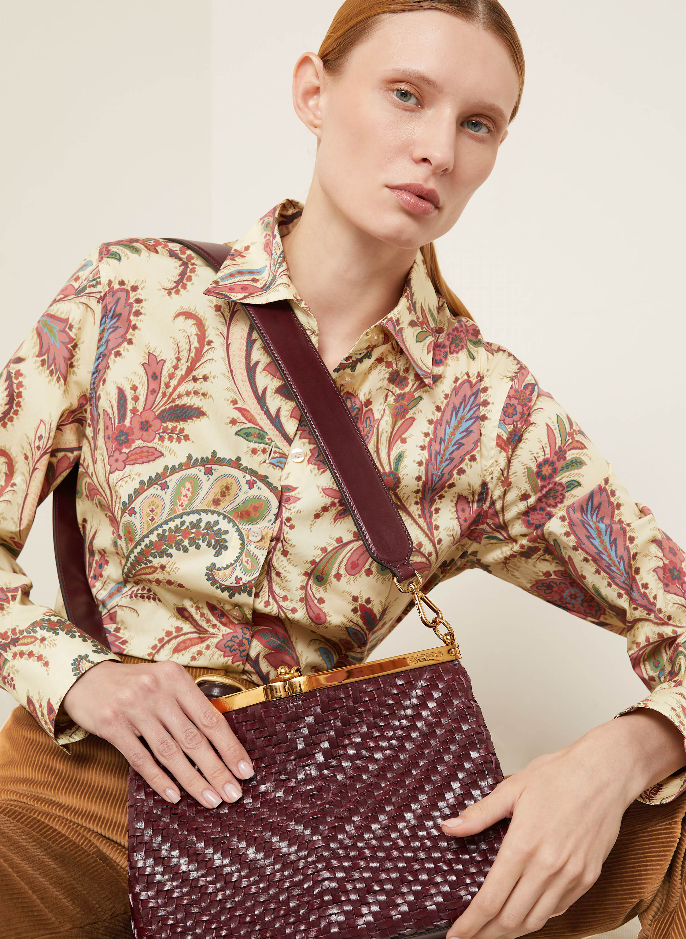 Thumbnail - Etro Schultertasche Medium Mit Pouch rot