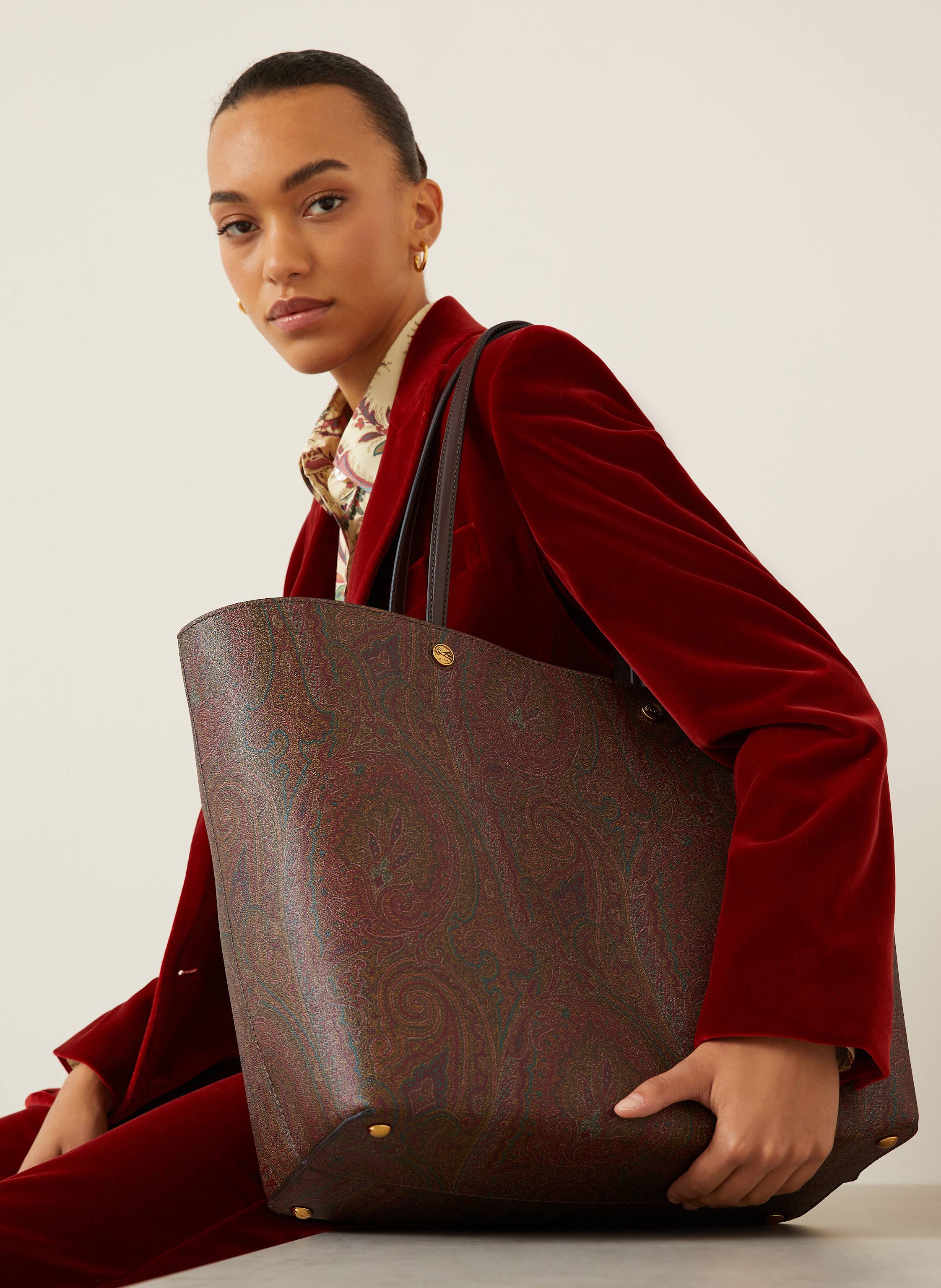 Thumbnail - Etro Shopper Etro Essential Large Mit Pouch braun