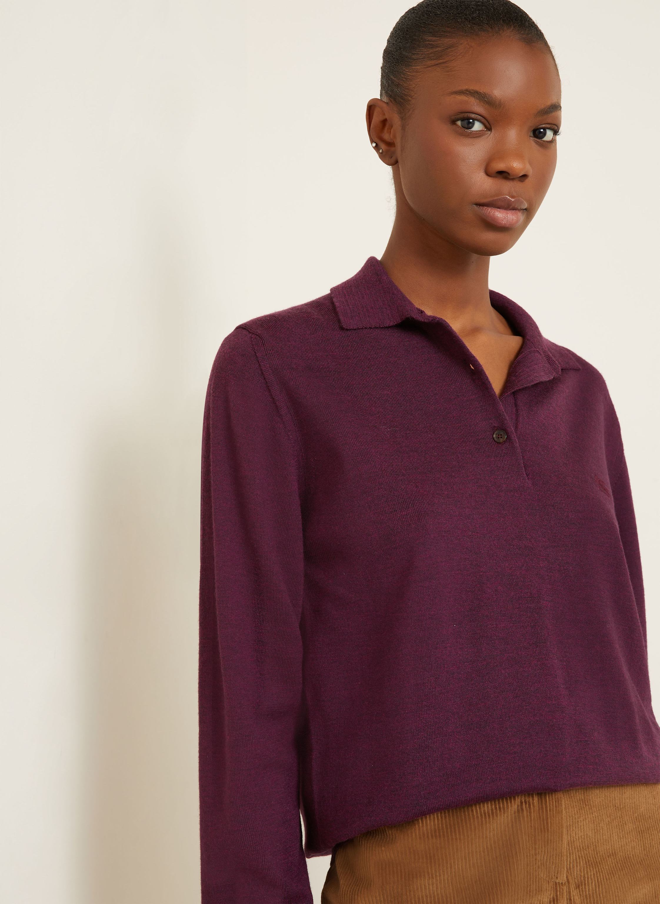 Thumbnail - Etro Strick-Poloshirt rot