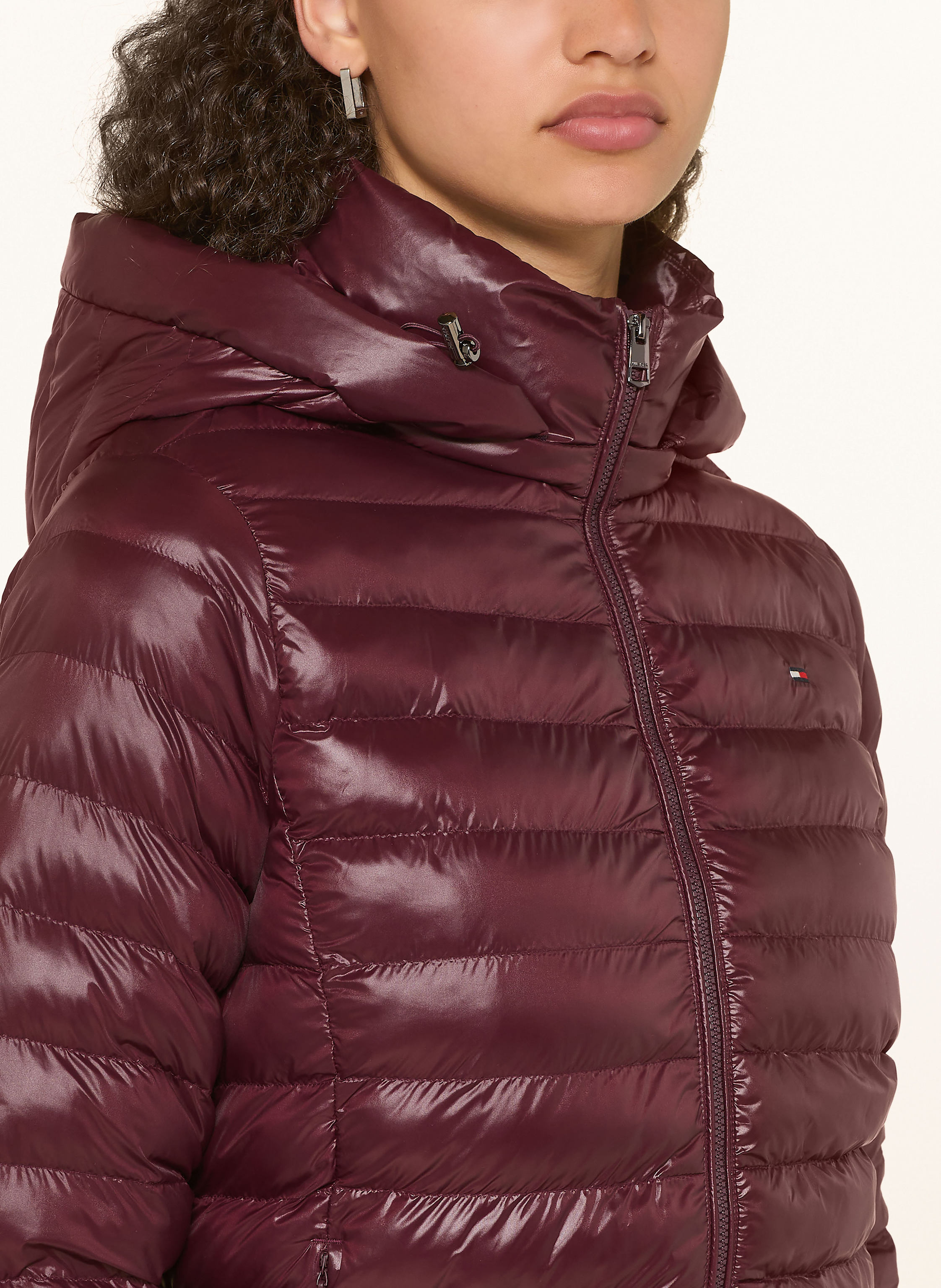 Thumbnail - Tommy Hilfiger Steppjacke Mit Abnehmbarer Kapuze rot