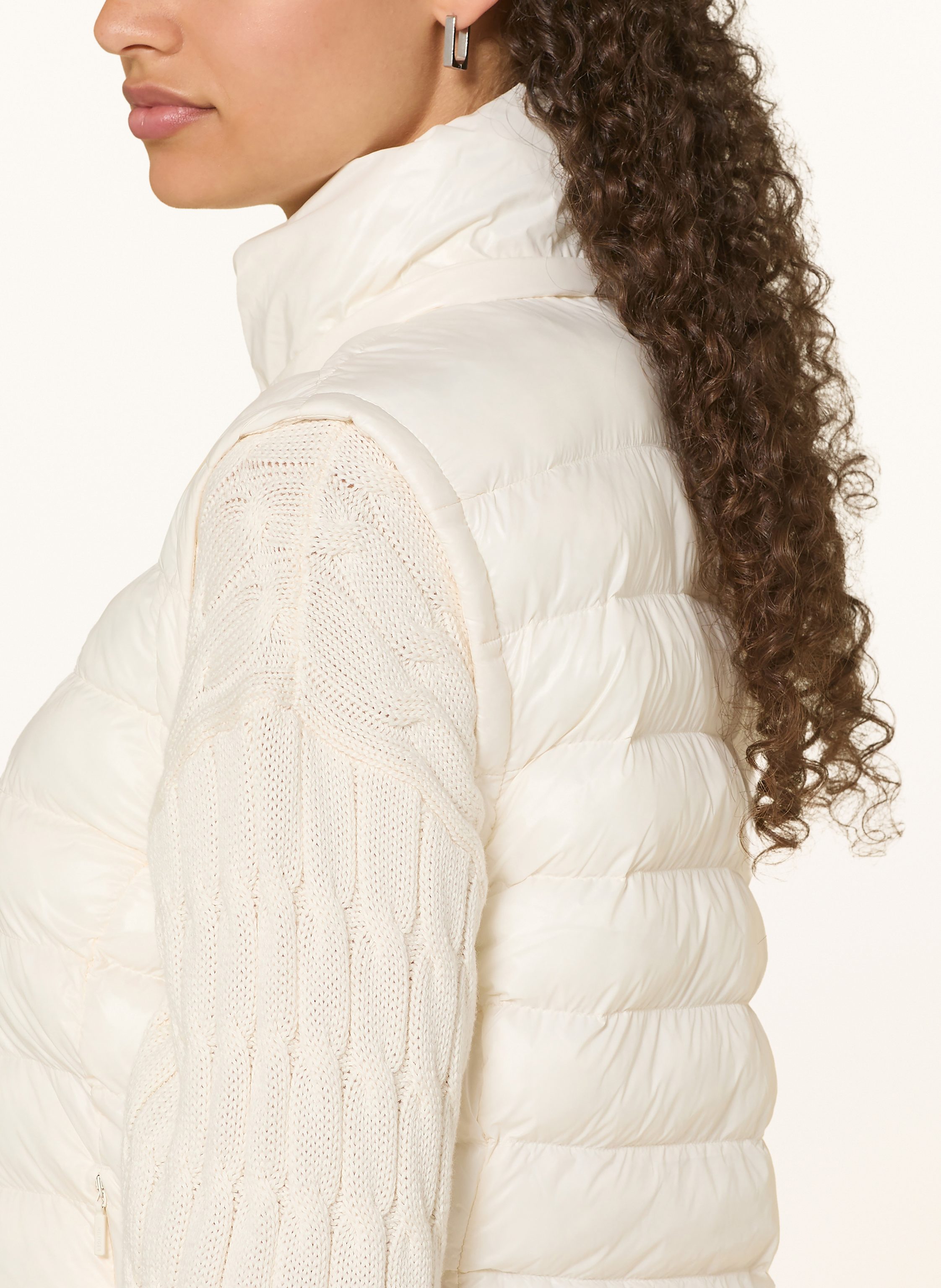 Thumbnail - Tommy Hilfiger Steppweste Mit Abnehmbarer Kapuze weiss