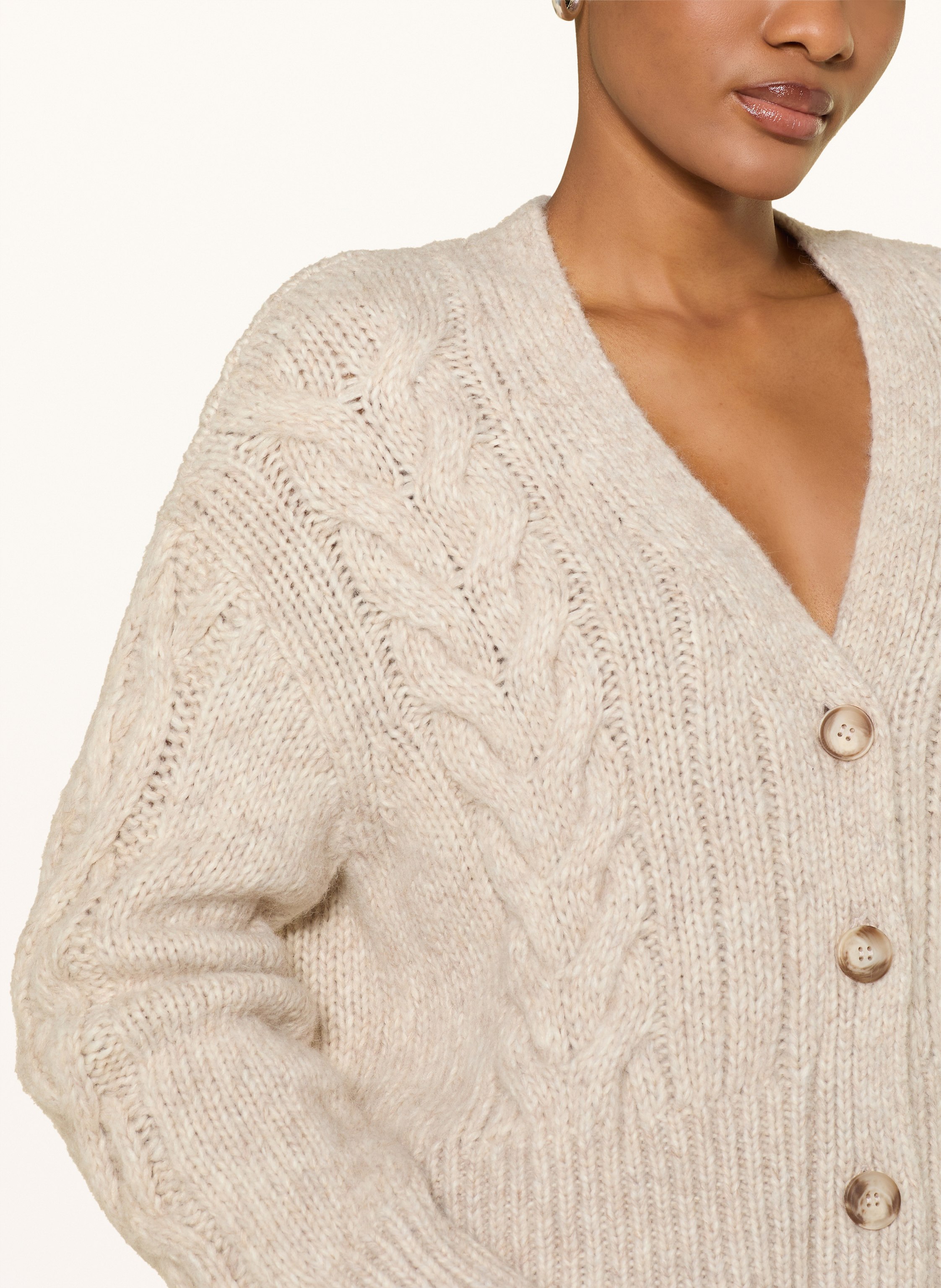 Thumbnail - Mrs & Hugs Strickjacke beige