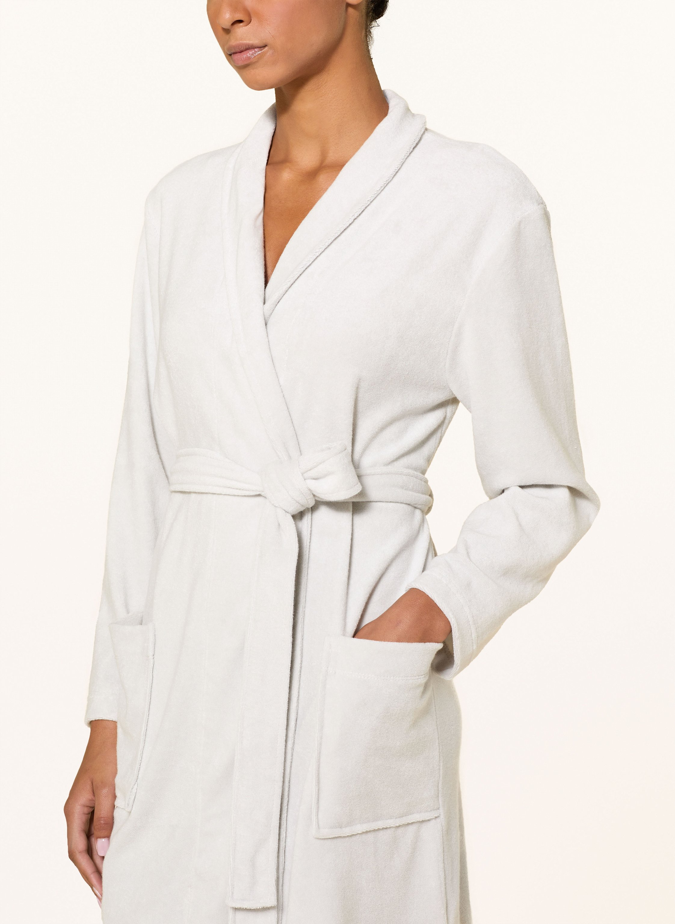 Thumbnail - Darling Harbour Damen-Bademantel grau