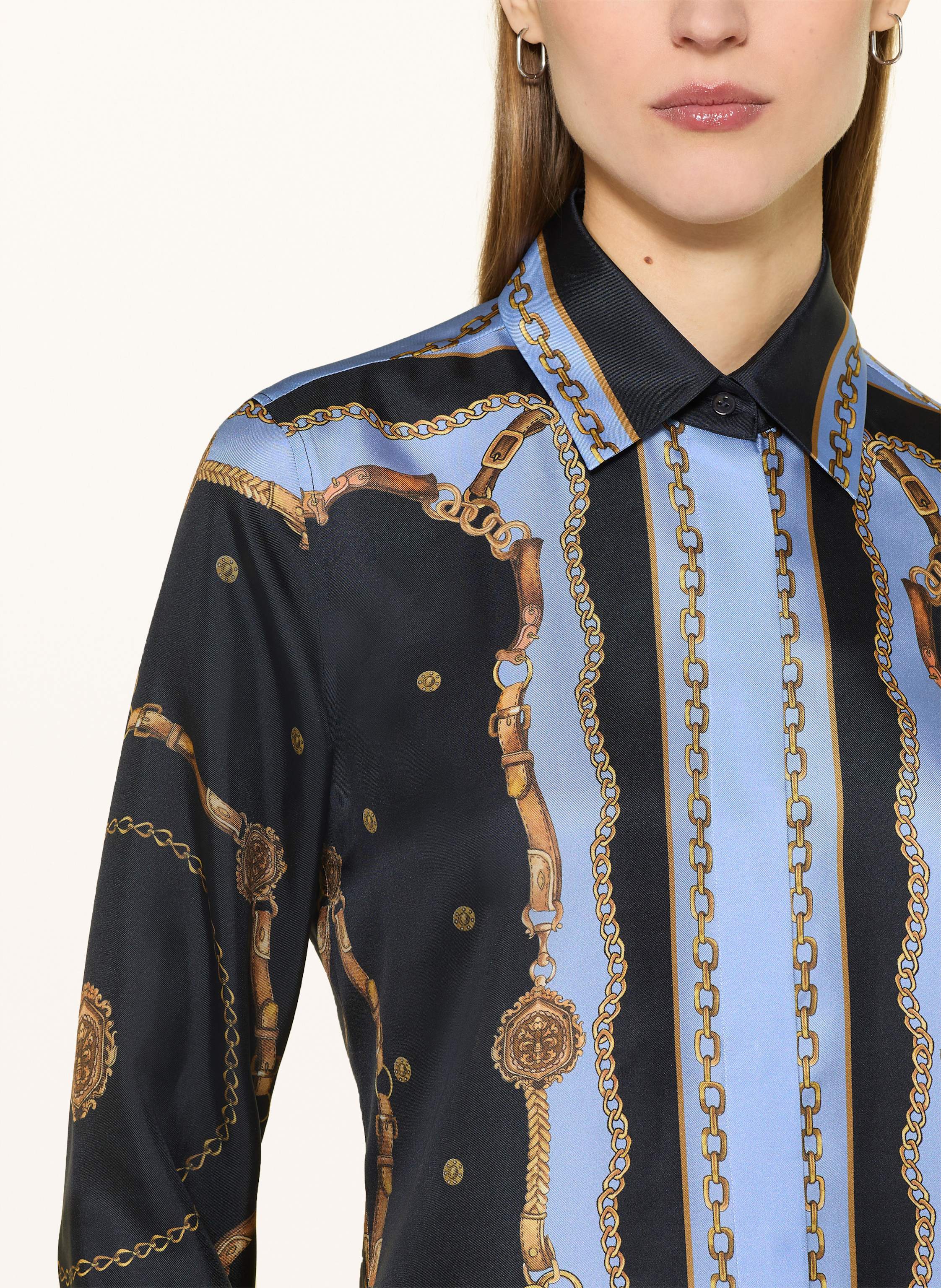 Thumbnail - Van Laack Hemdbluse Vl-Cellisa-px2 Aus Seide blau