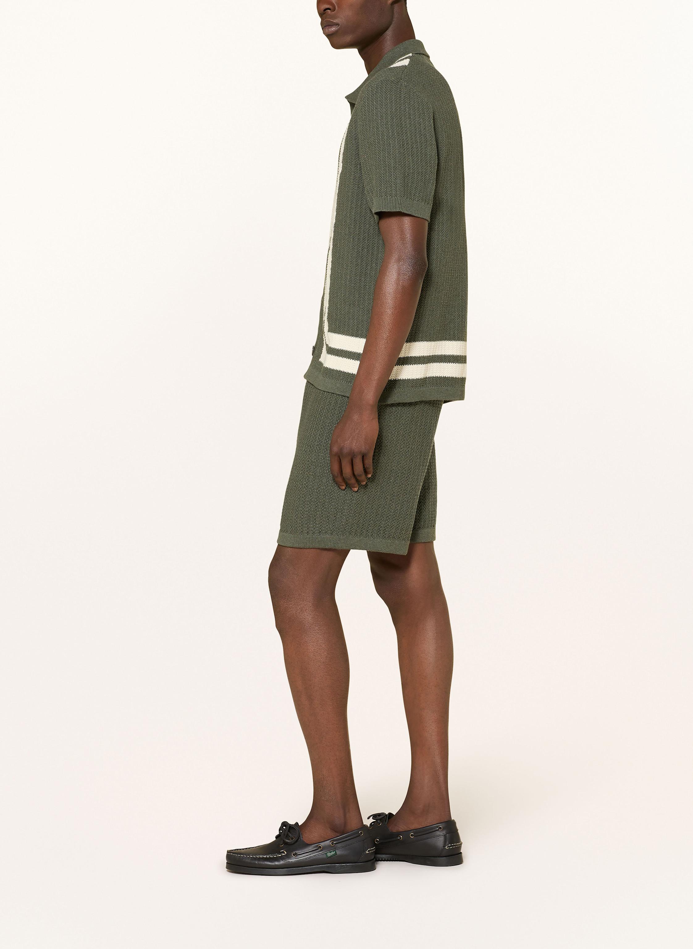 Thumbnail - Nn.07 Strickshorts Marc Regular Fit gruen