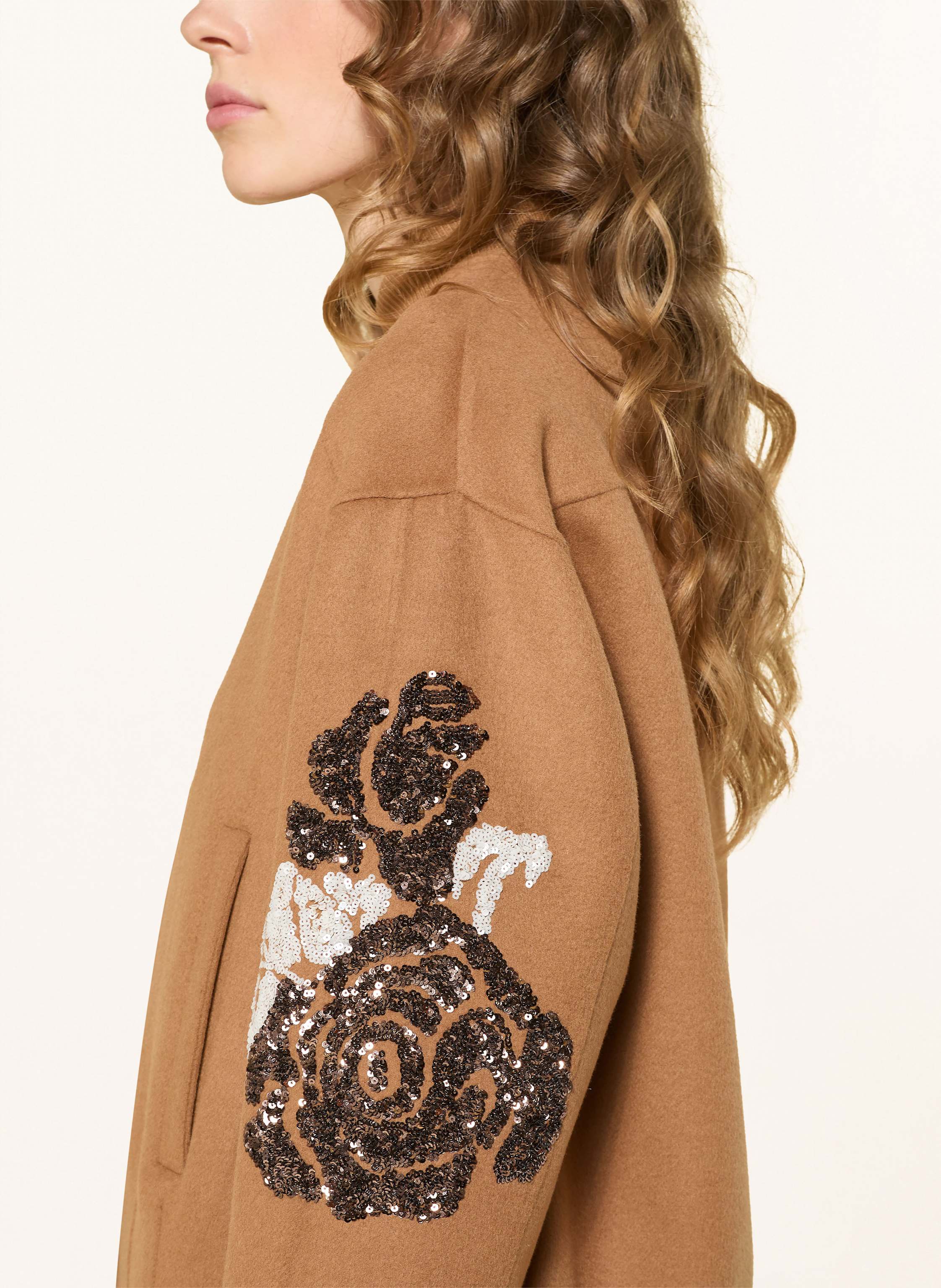 Thumbnail - Blonde No.8 Jacke Christy Mit Pailletten beige