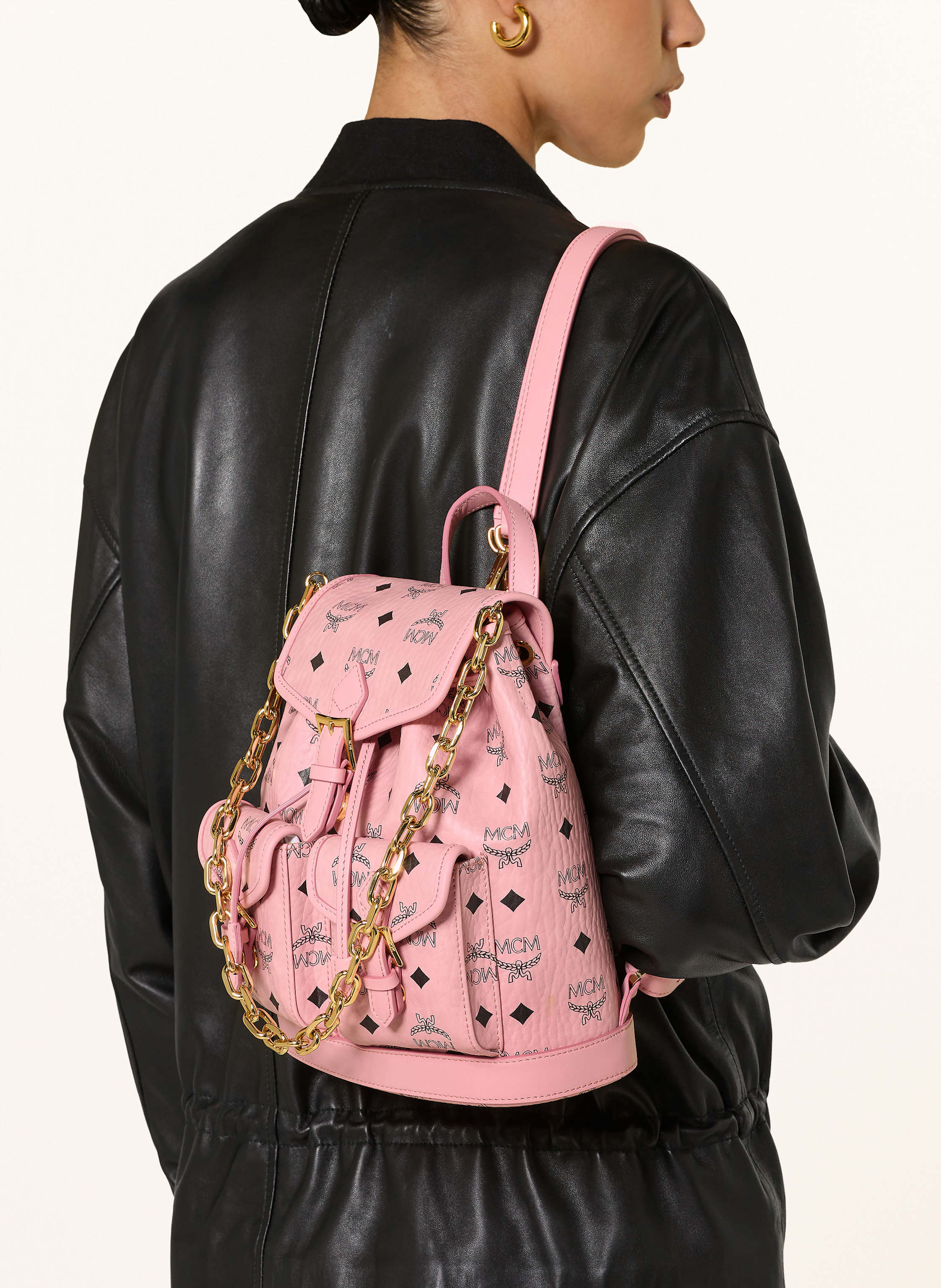 Thumbnail - Mcm Rucksack Aren Mini rosa