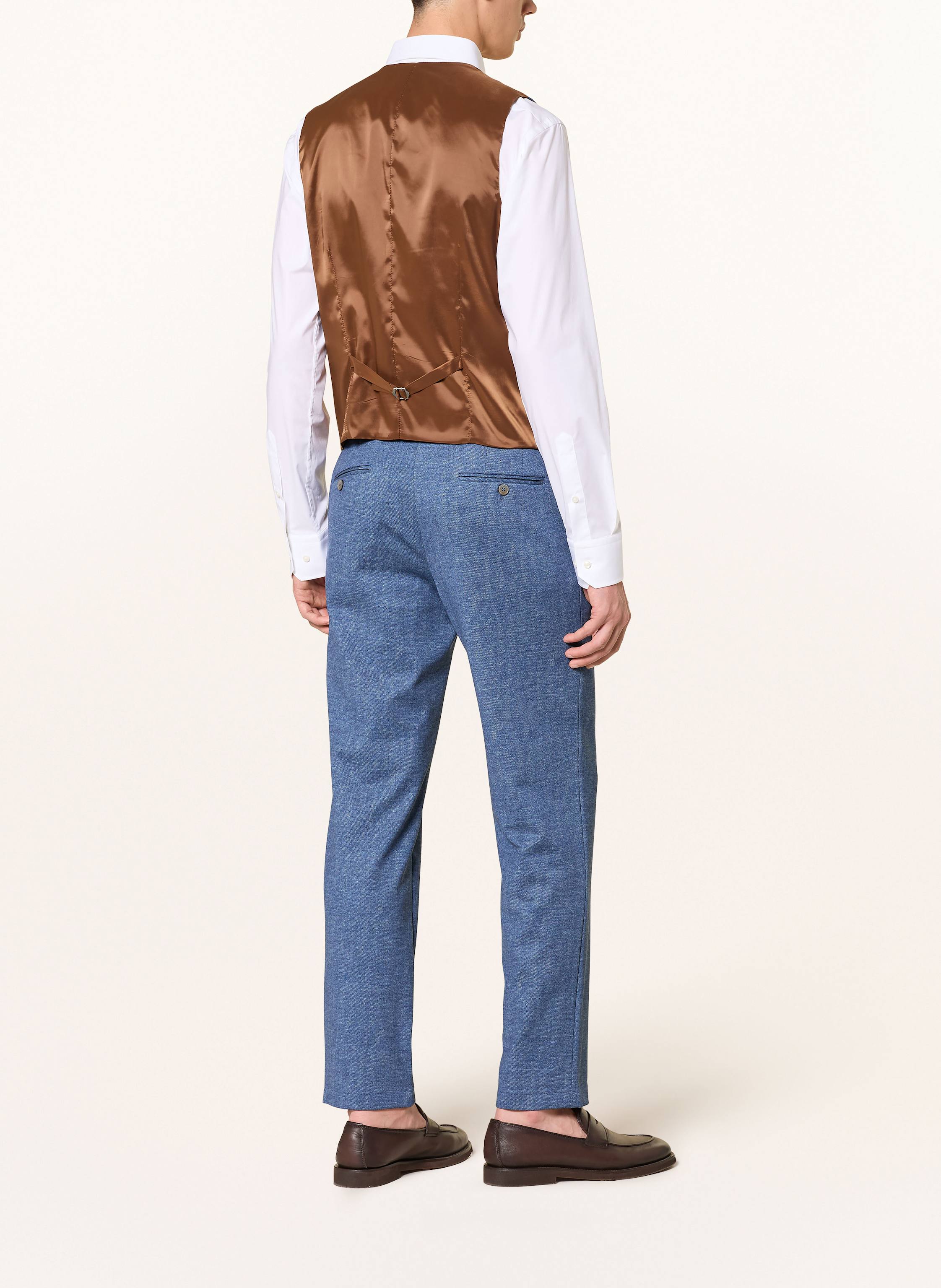 Thumbnail - Paul Anzugsweste Slim Fit Aus Jersey blau