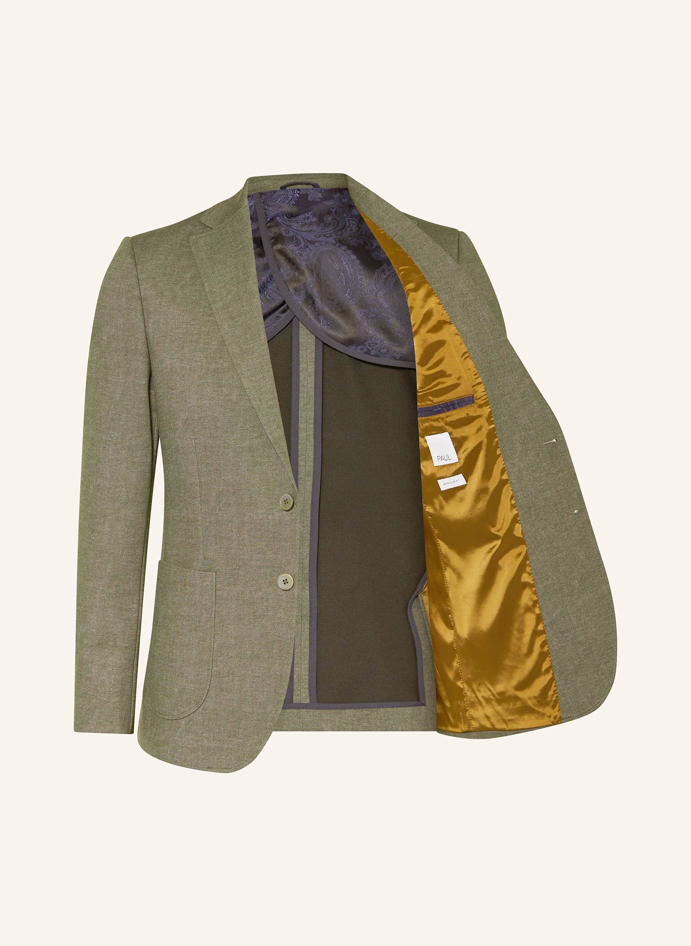 Thumbnail - Paul Anzugsakko Extra Slim Fit Aus Jersey gruen