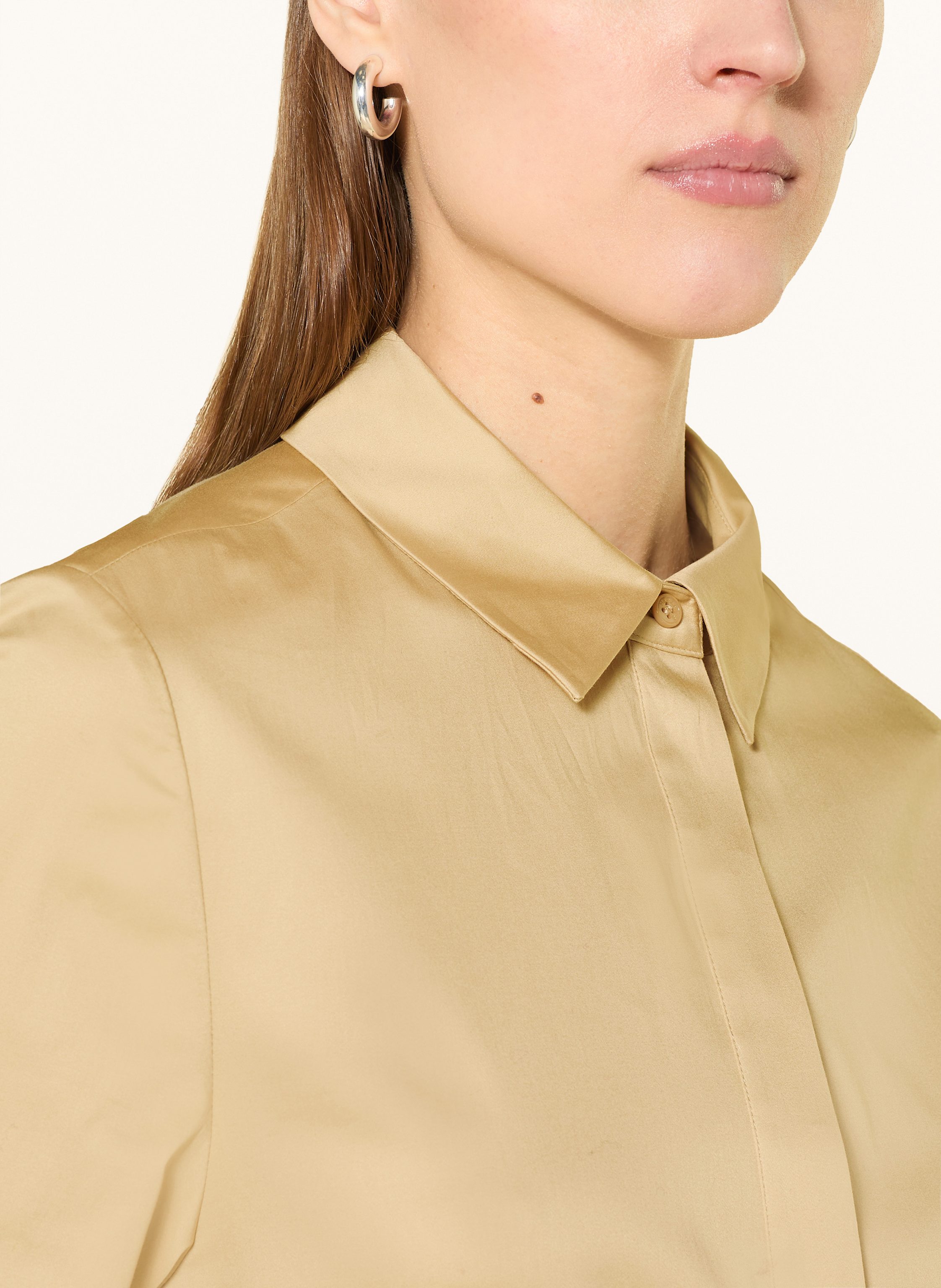 Thumbnail - Herzen's Angelegenheit Hemdblusenkleid Mit 3/4-Arm beige