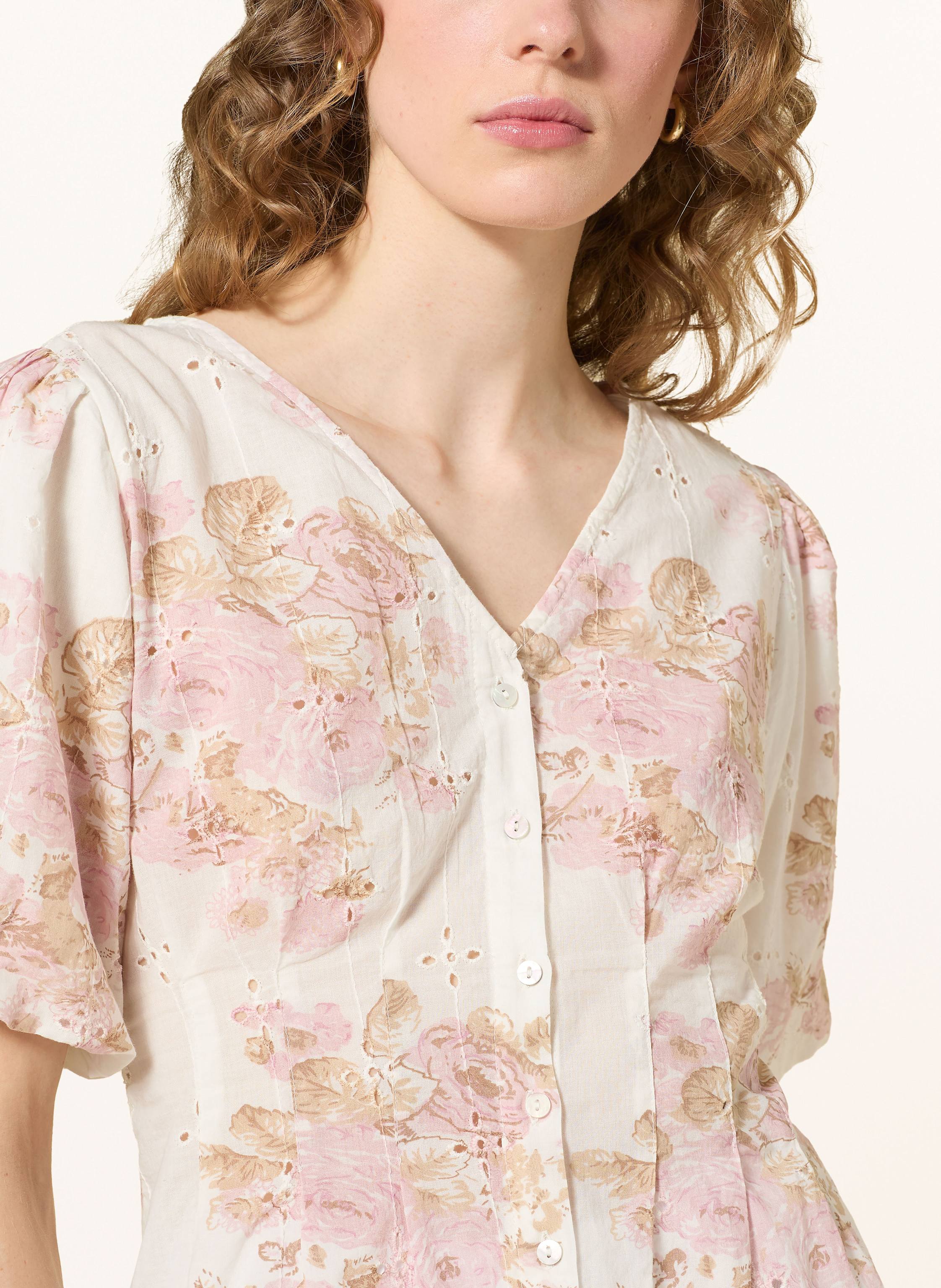 Thumbnail - Neo Noir Bluse Timra Aus Lochspitze rosa