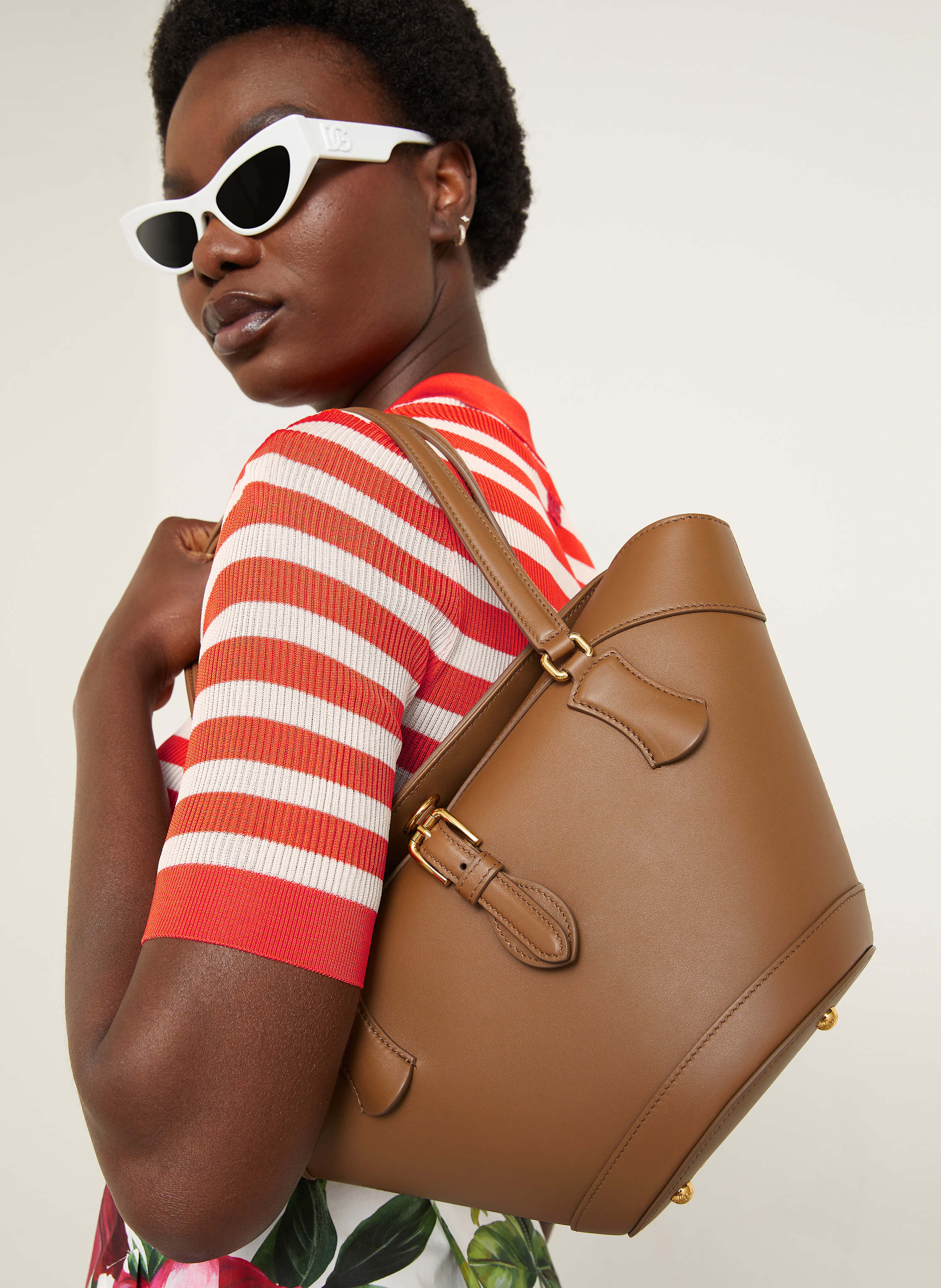 Thumbnail - Dolce & Gabbana Shopper beige