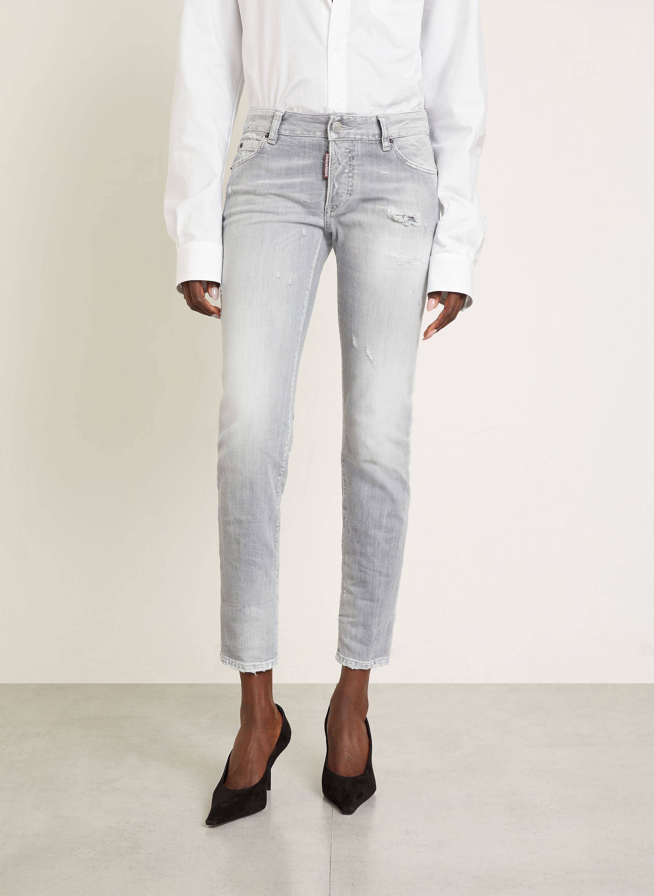 Thumbnail - dsquared2 Skinny Jeans Jennifer grau