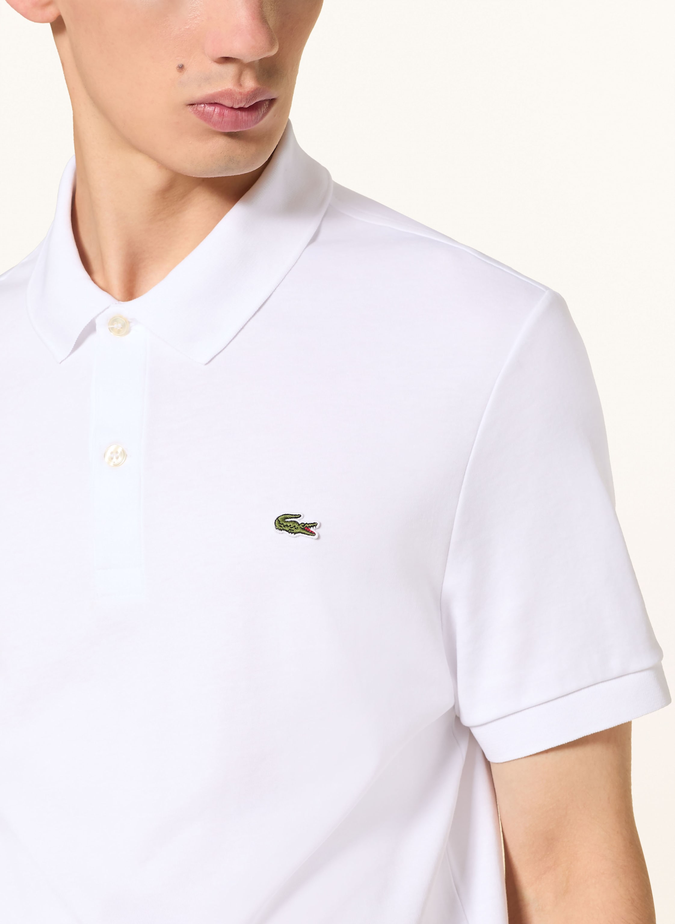Thumbnail - Lacoste Jersey-Poloshirt weiss