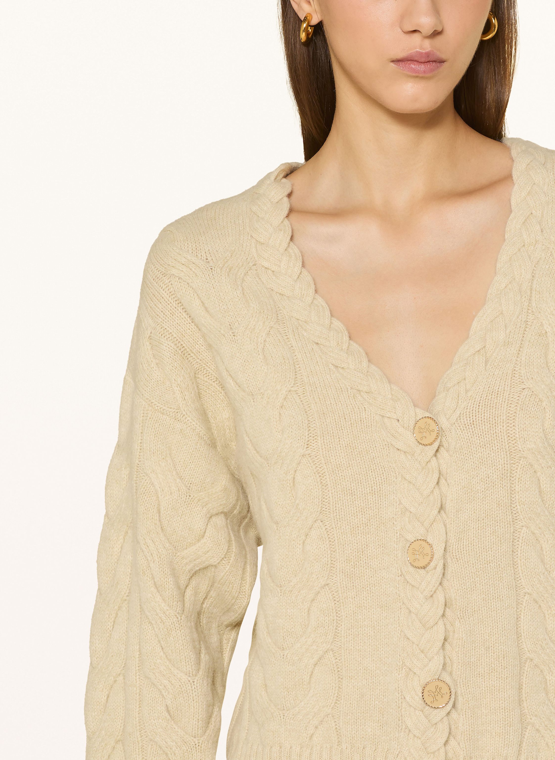 Thumbnail - Mos Mosh Strickjacke Mmottili Mit Alpaka weiss