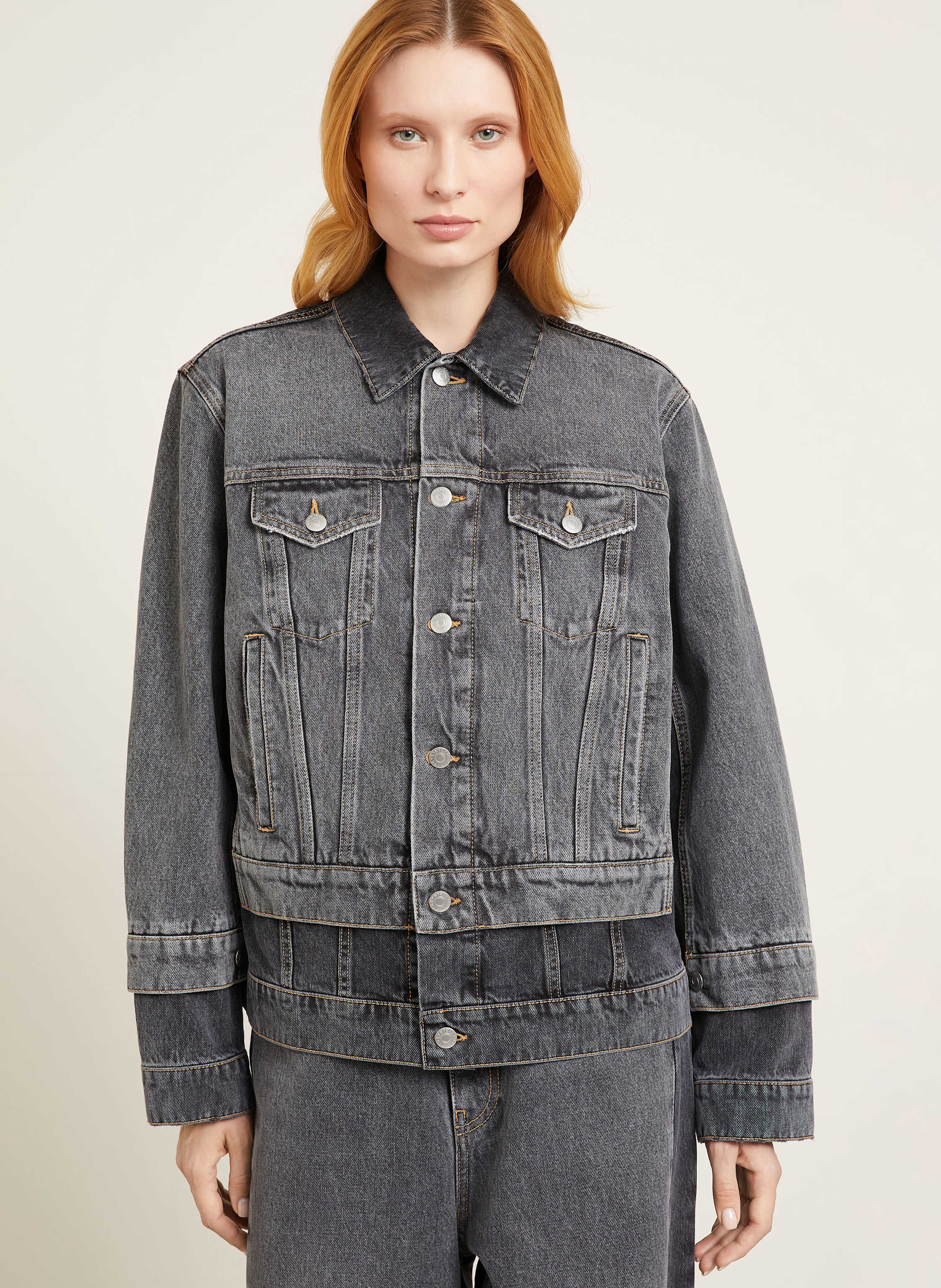 Thumbnail - Stella Mccartney Jeansjacke schwarz