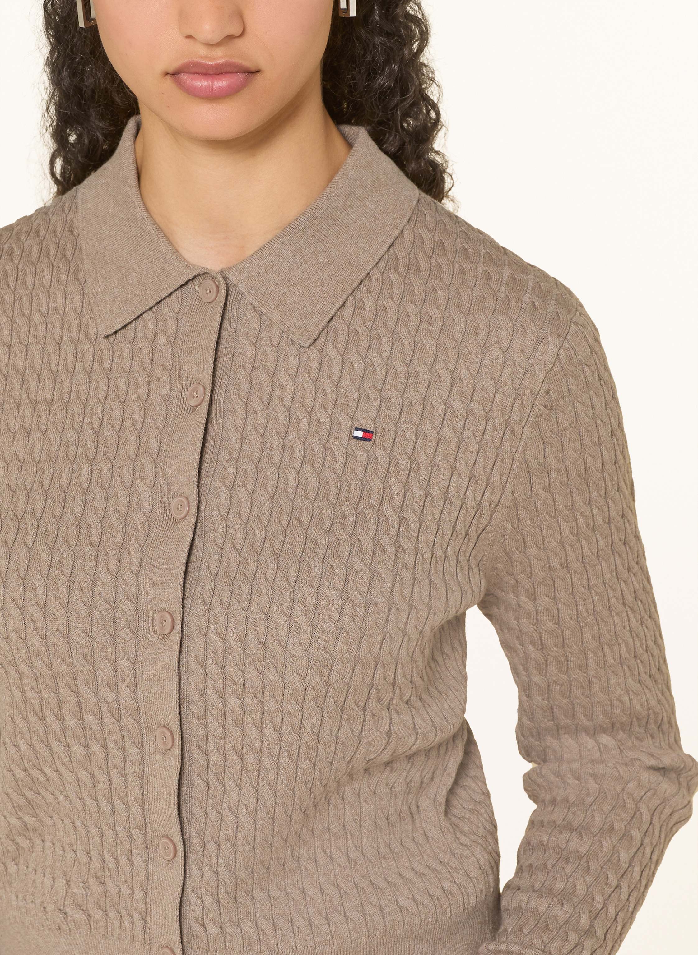 Thumbnail - Tommy Hilfiger Strickjacke beige