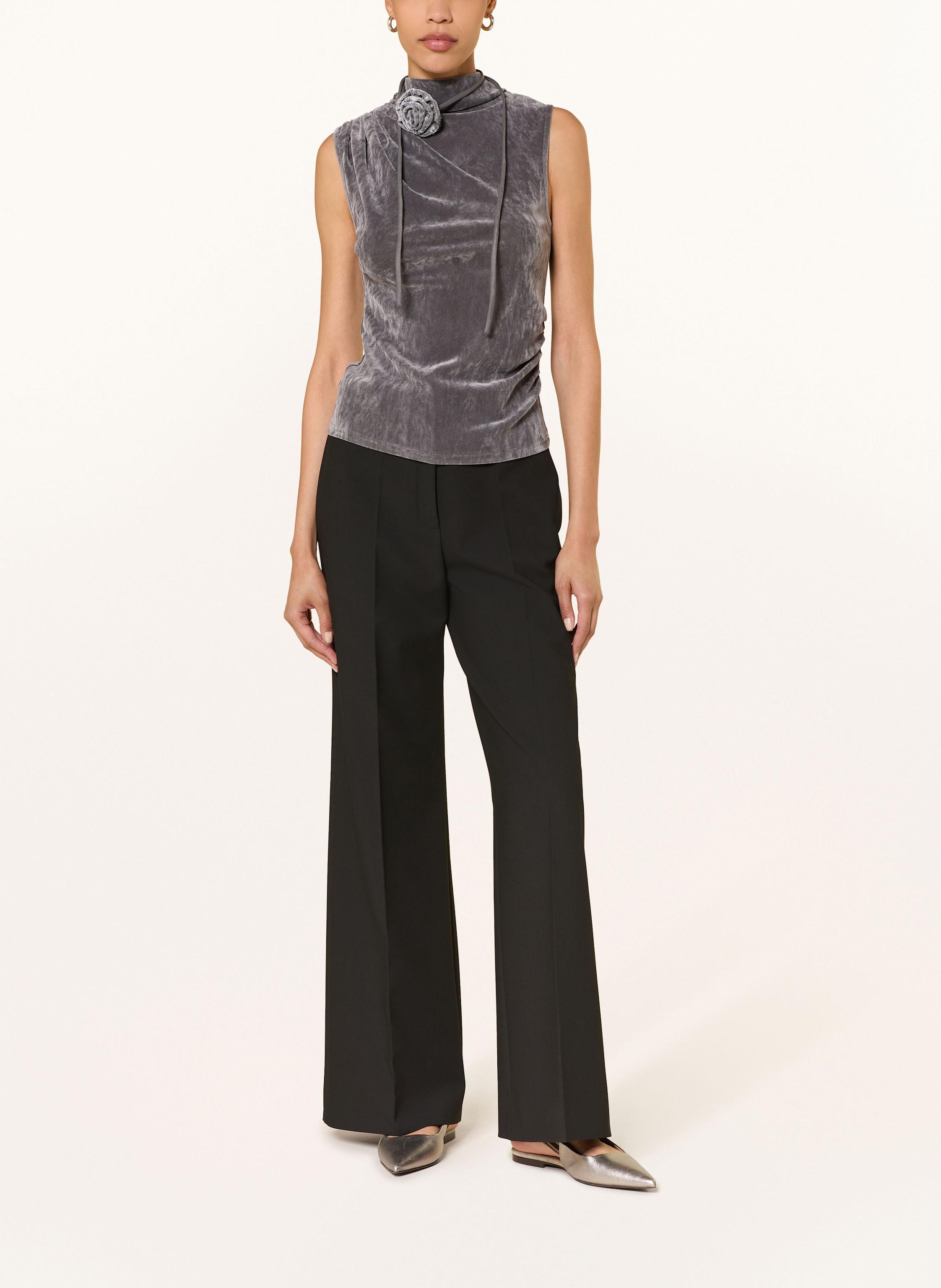 Thumbnail - Luisa Cerano Taillengürtel Aus Samt Mit Pailletten grau