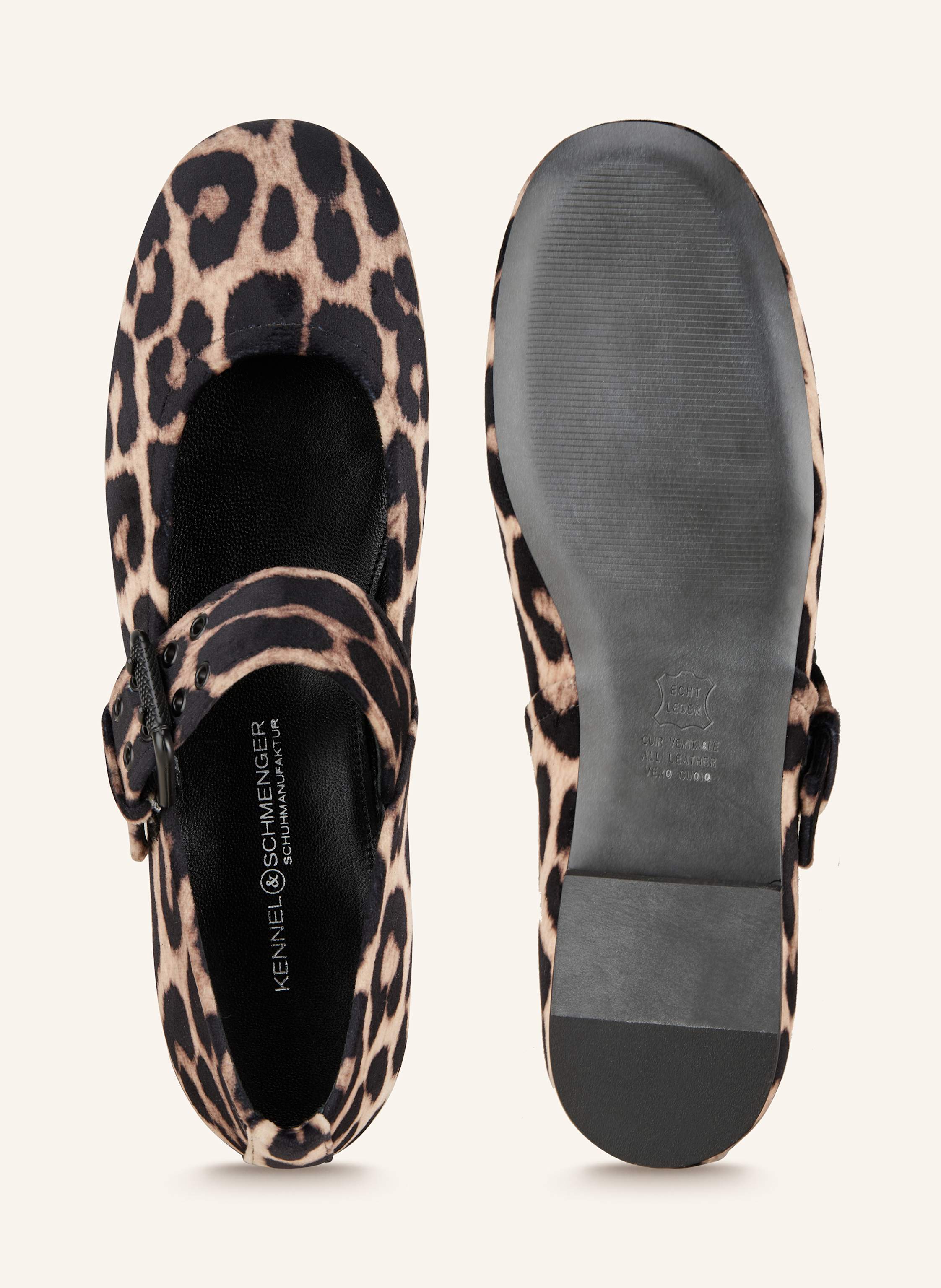 Thumbnail - Kennel & Schmenger Mary-Jane-Ballerinas Lola beige