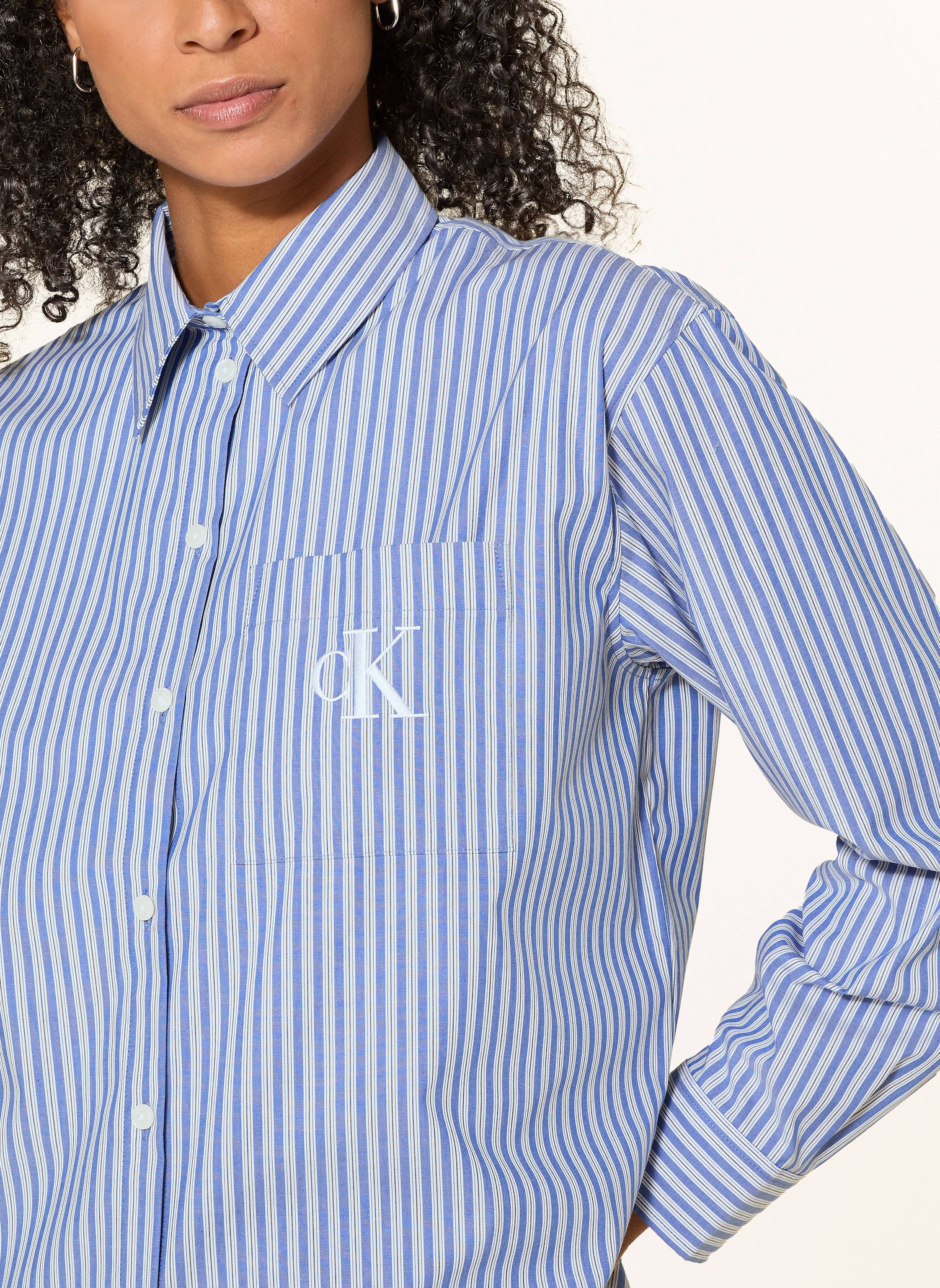 Thumbnail - Calvin Klein Jeans Hemdbluse blau