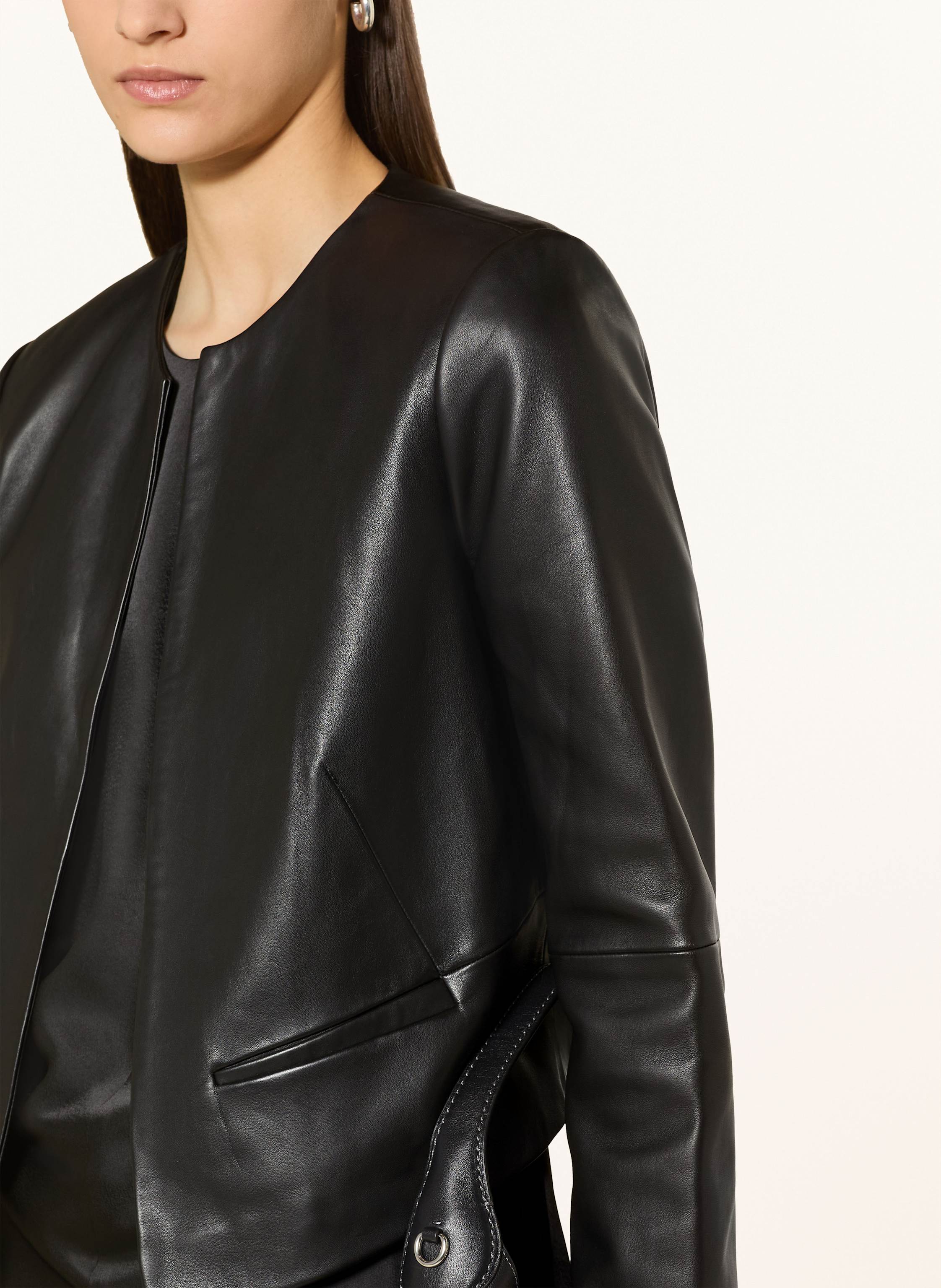 Thumbnail - Ted Baker Lederjacke Quentia schwarz