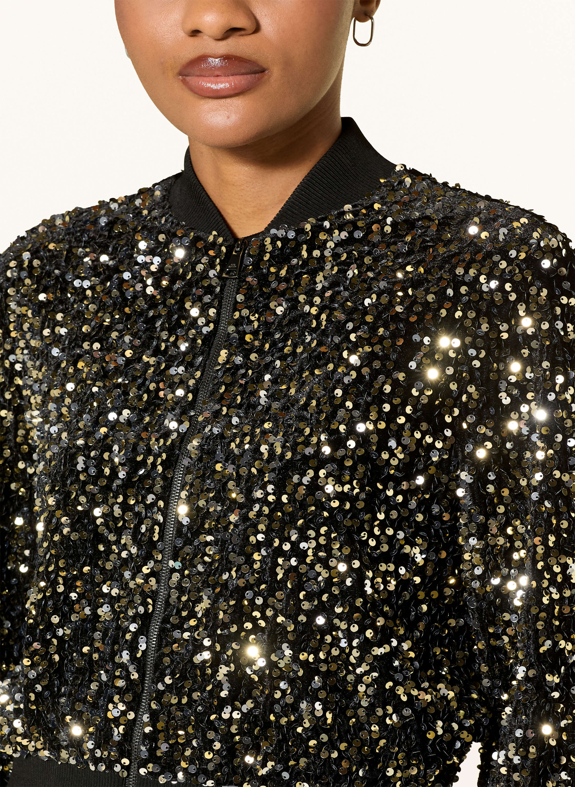 Thumbnail - Ted Baker Blouson Shii Mit Pailletten schwarz