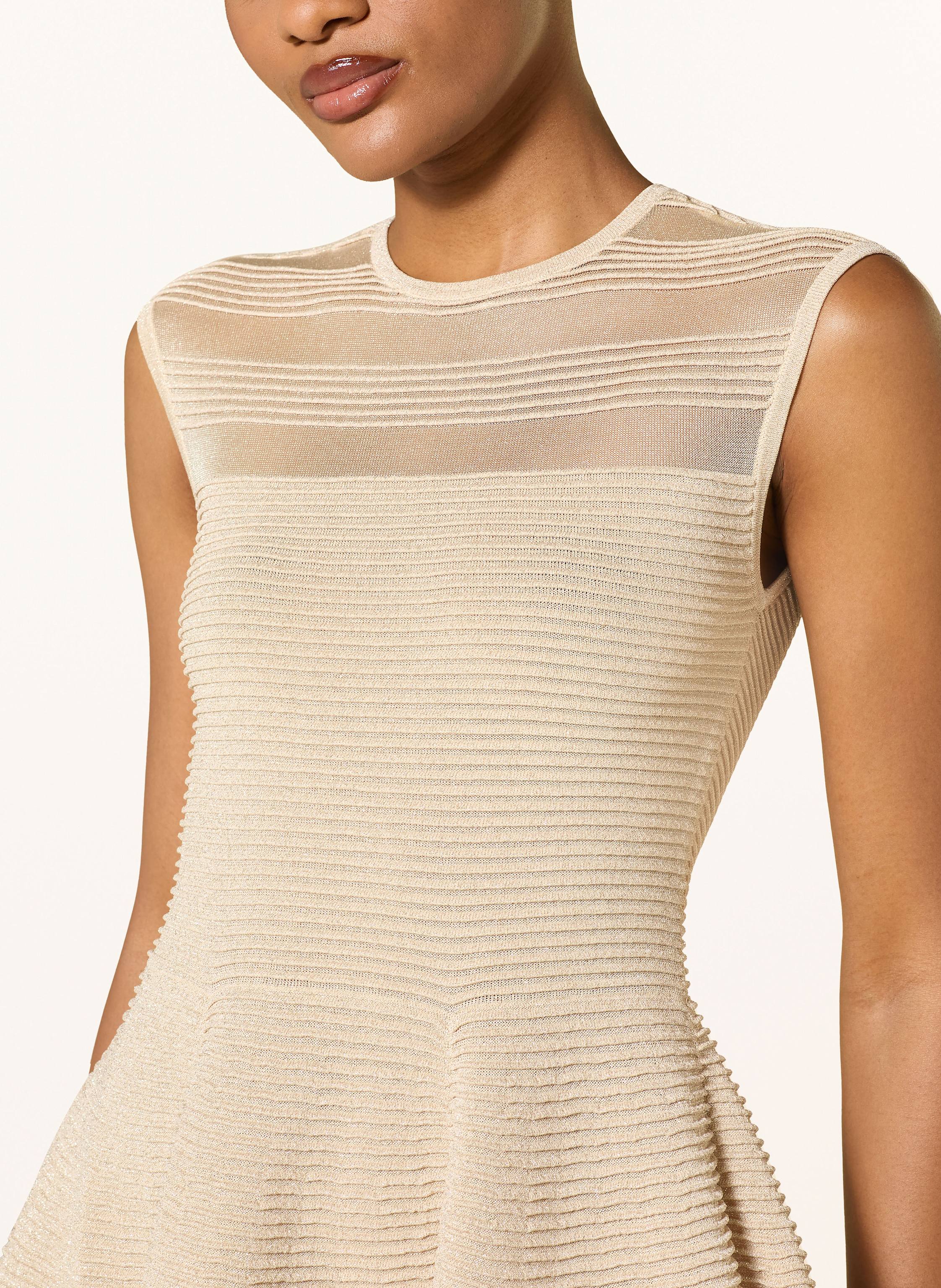 Thumbnail - Ted Baker Kleid Saalli Mit Glitzergarn beige