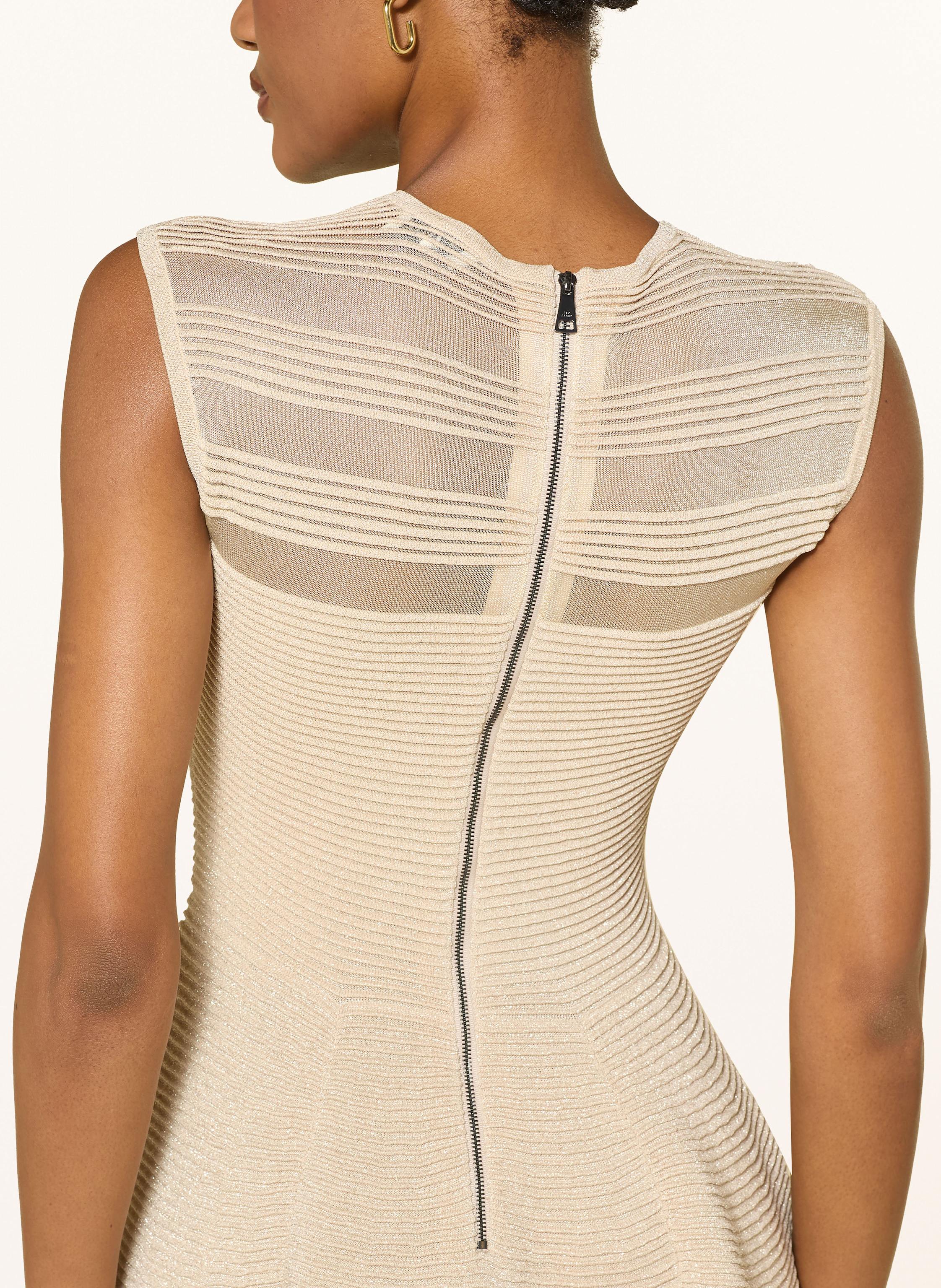 Thumbnail - Ted Baker Kleid Saalli Mit Glitzergarn beige