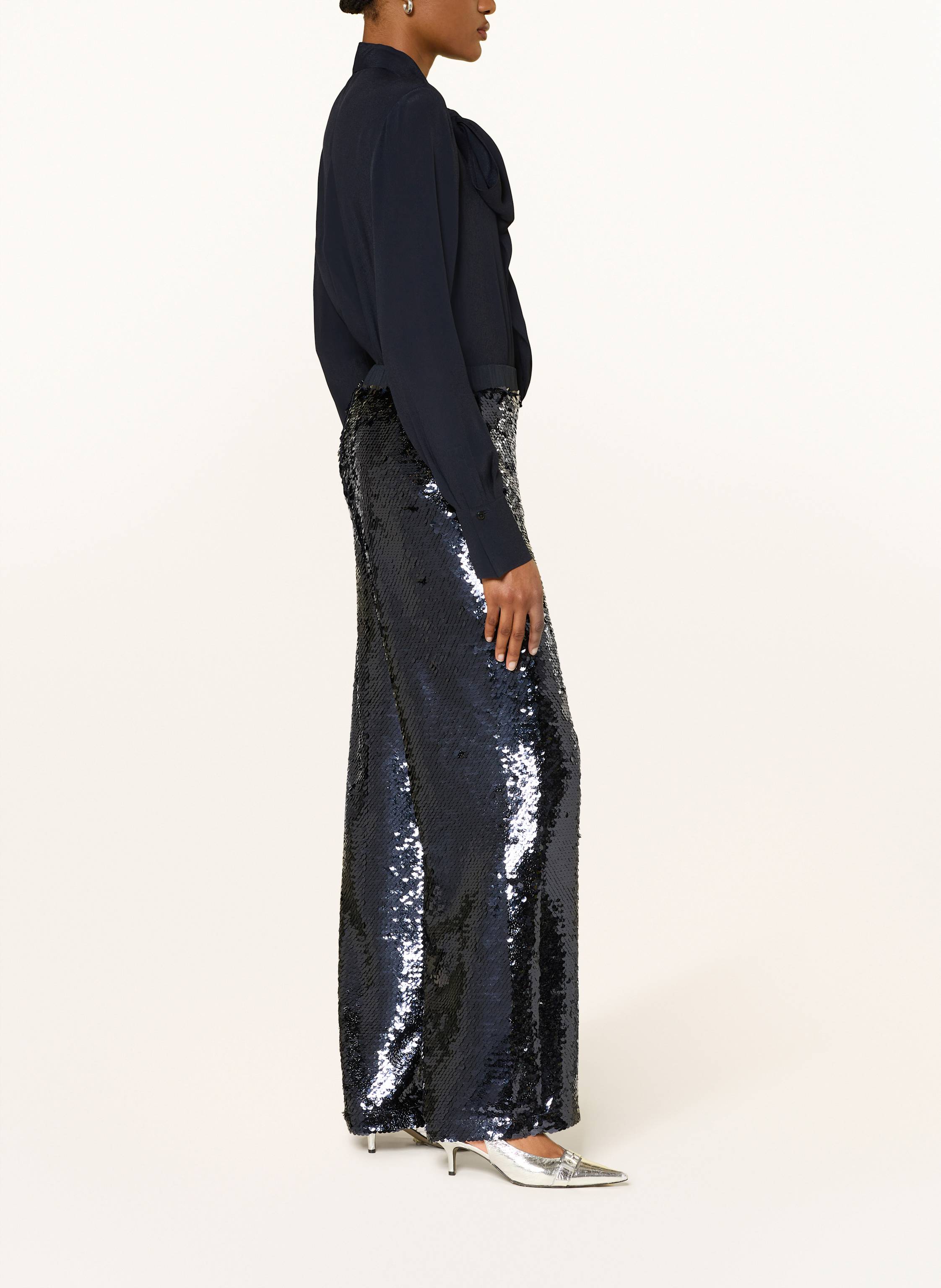 Thumbnail - Ted Baker Marlenehose Behti Mit Pailletten blau