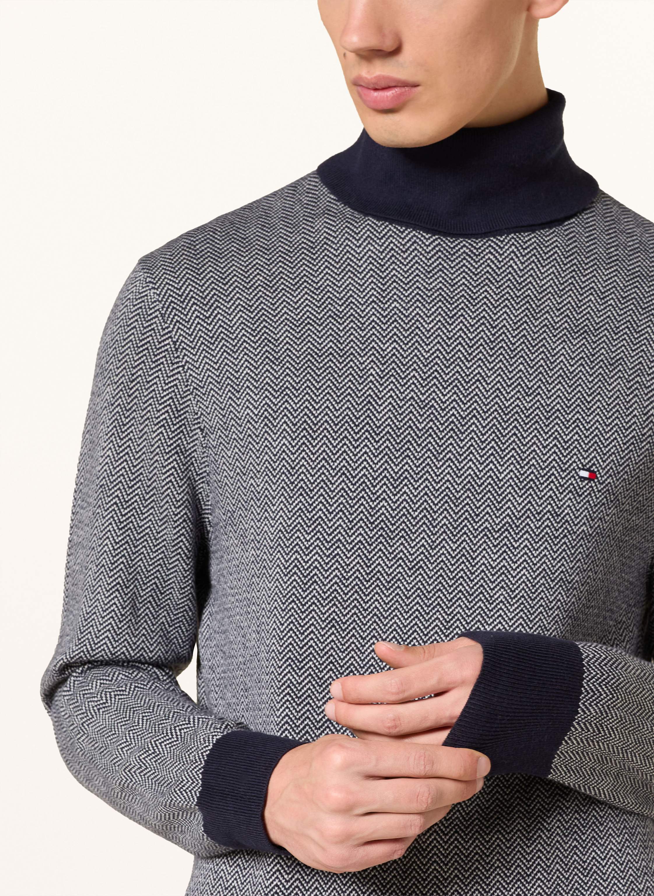 Thumbnail - Tommy Hilfiger Rollkragenpullover blau