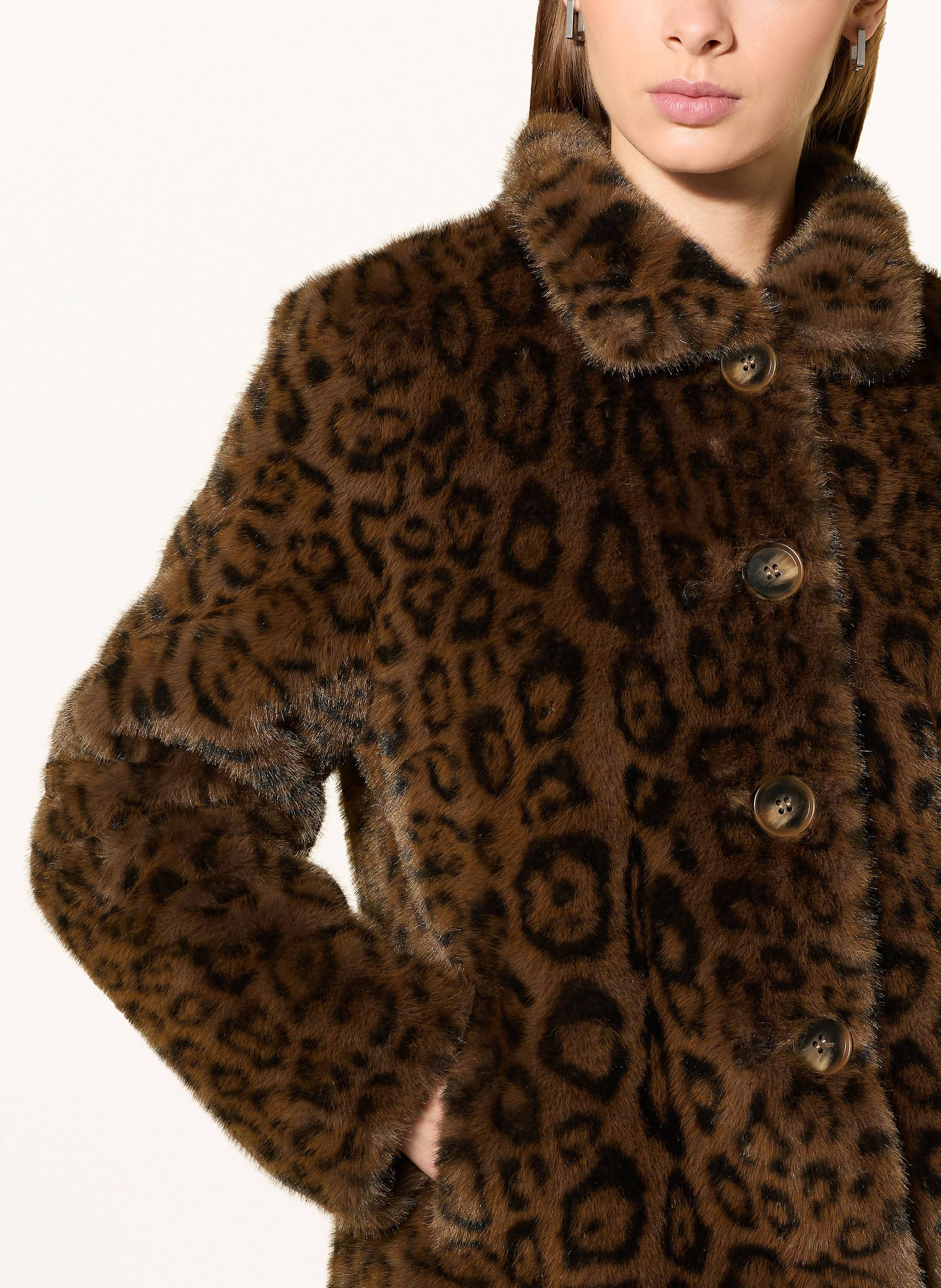 Thumbnail - Rino & Pelle Kunstpelz-Jacke Vie braun