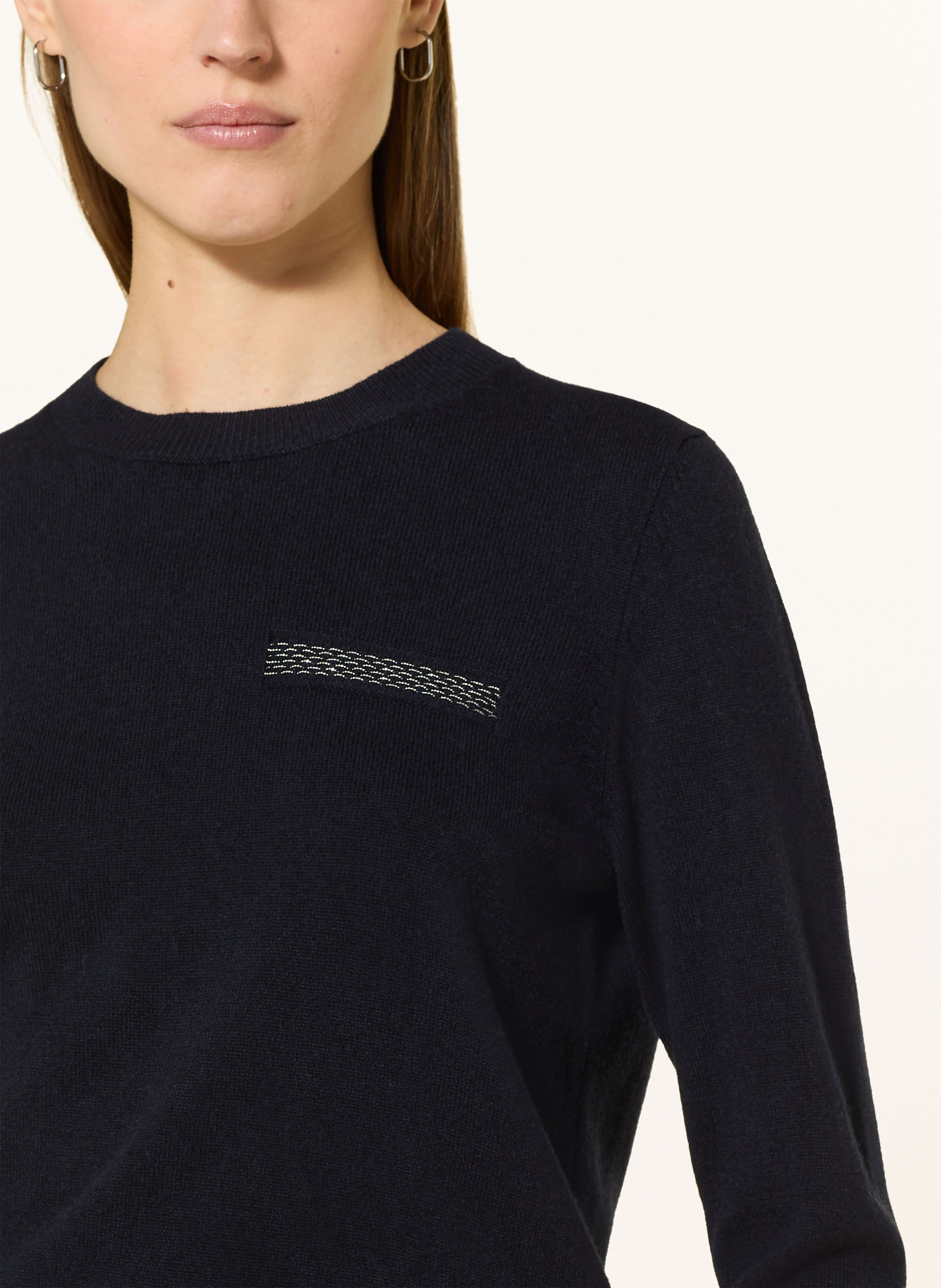 Thumbnail - Peserico Pullover Mit Seide Und Schmucksteinen blau
