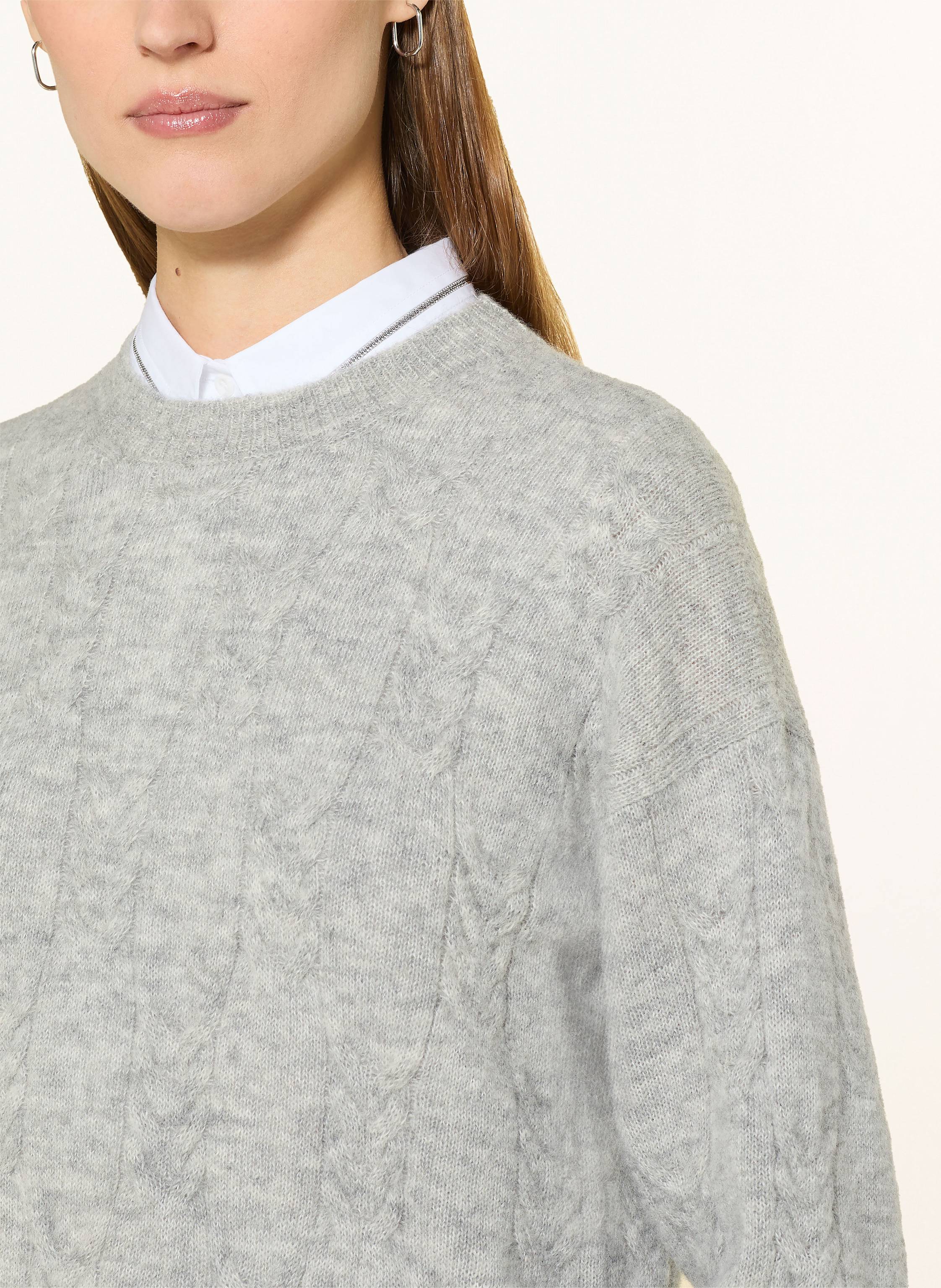 Thumbnail - Peserico Pullover Mit Alpaka grau