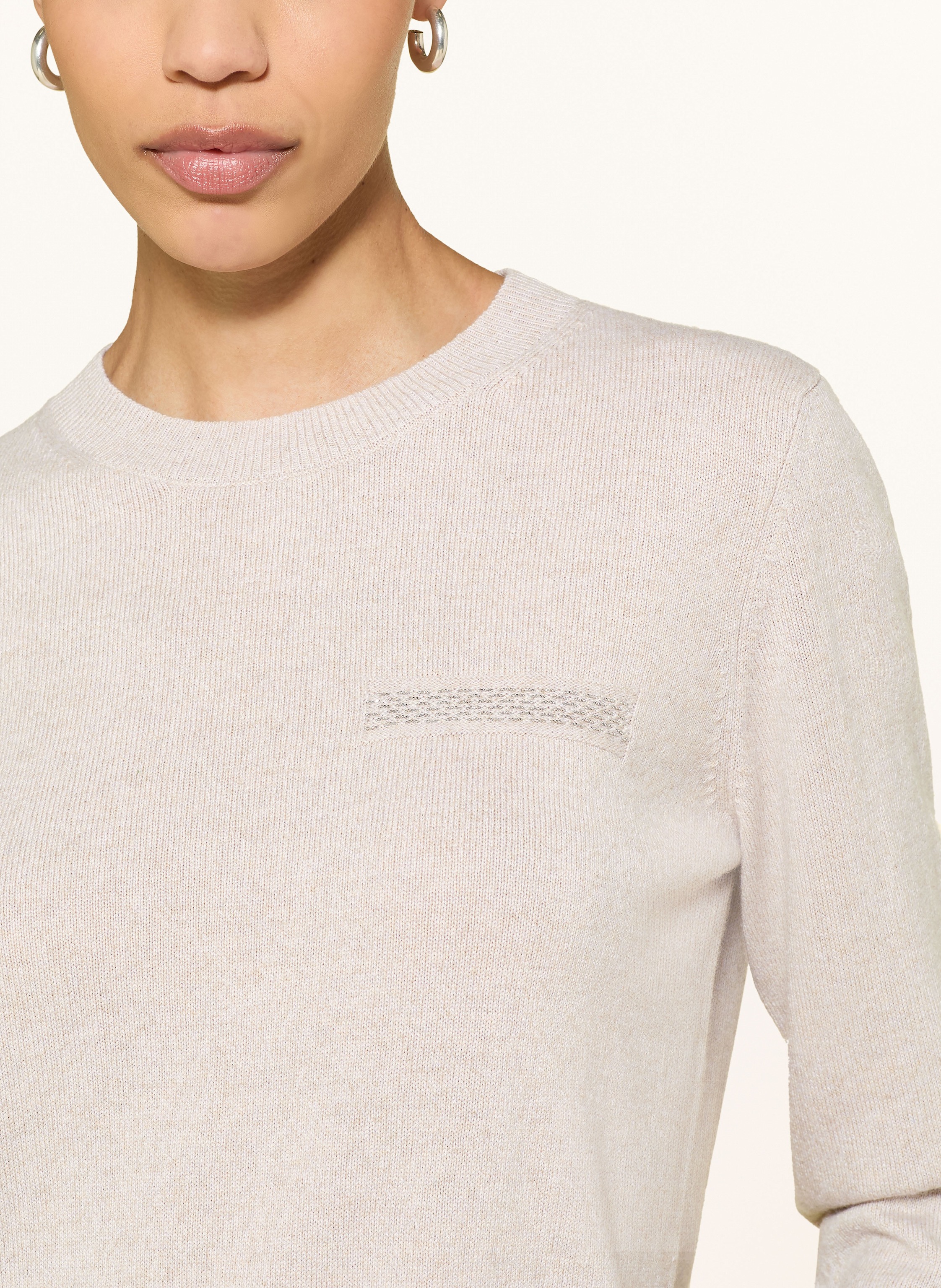 Thumbnail - Peserico Pullover Mit Seide Und Schmucksteinen braun