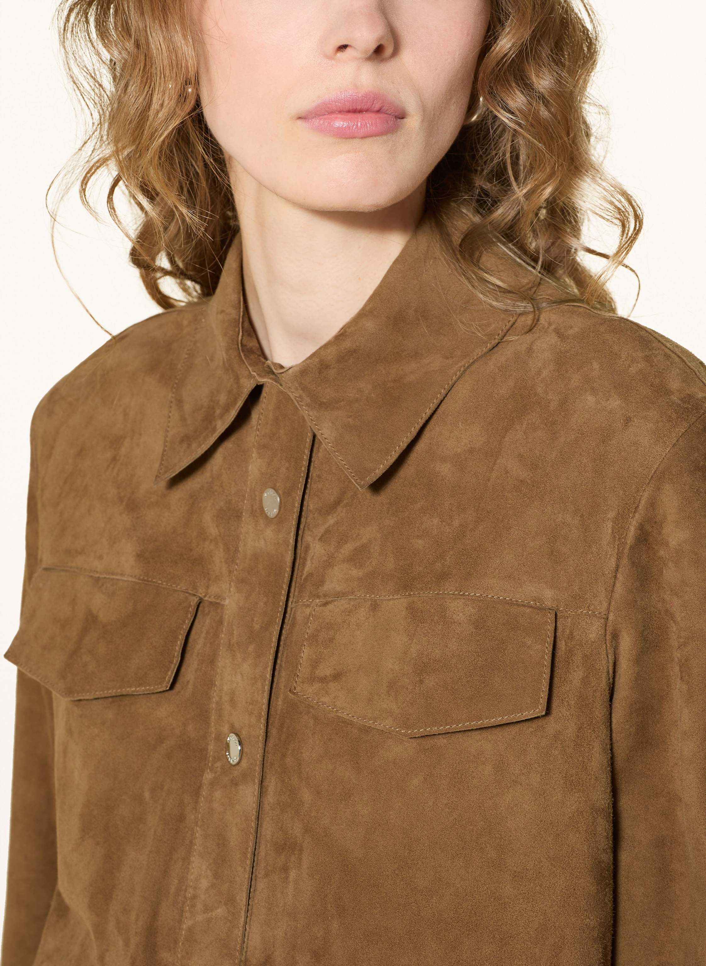 Thumbnail - Max & Co. Lederblazer Stallo braun