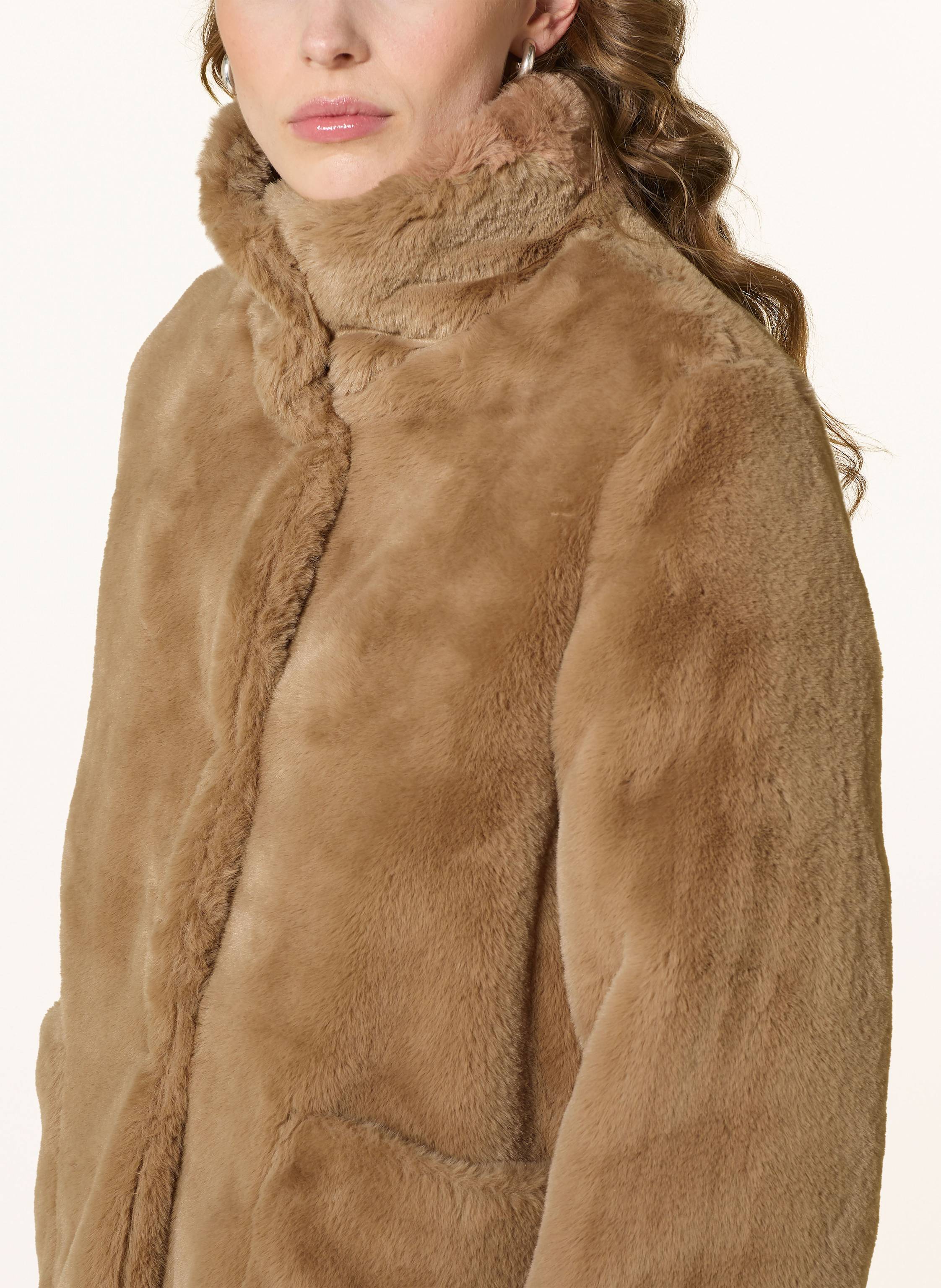 Thumbnail - S.Oliver Black Label Kunstfell-Jacke beige