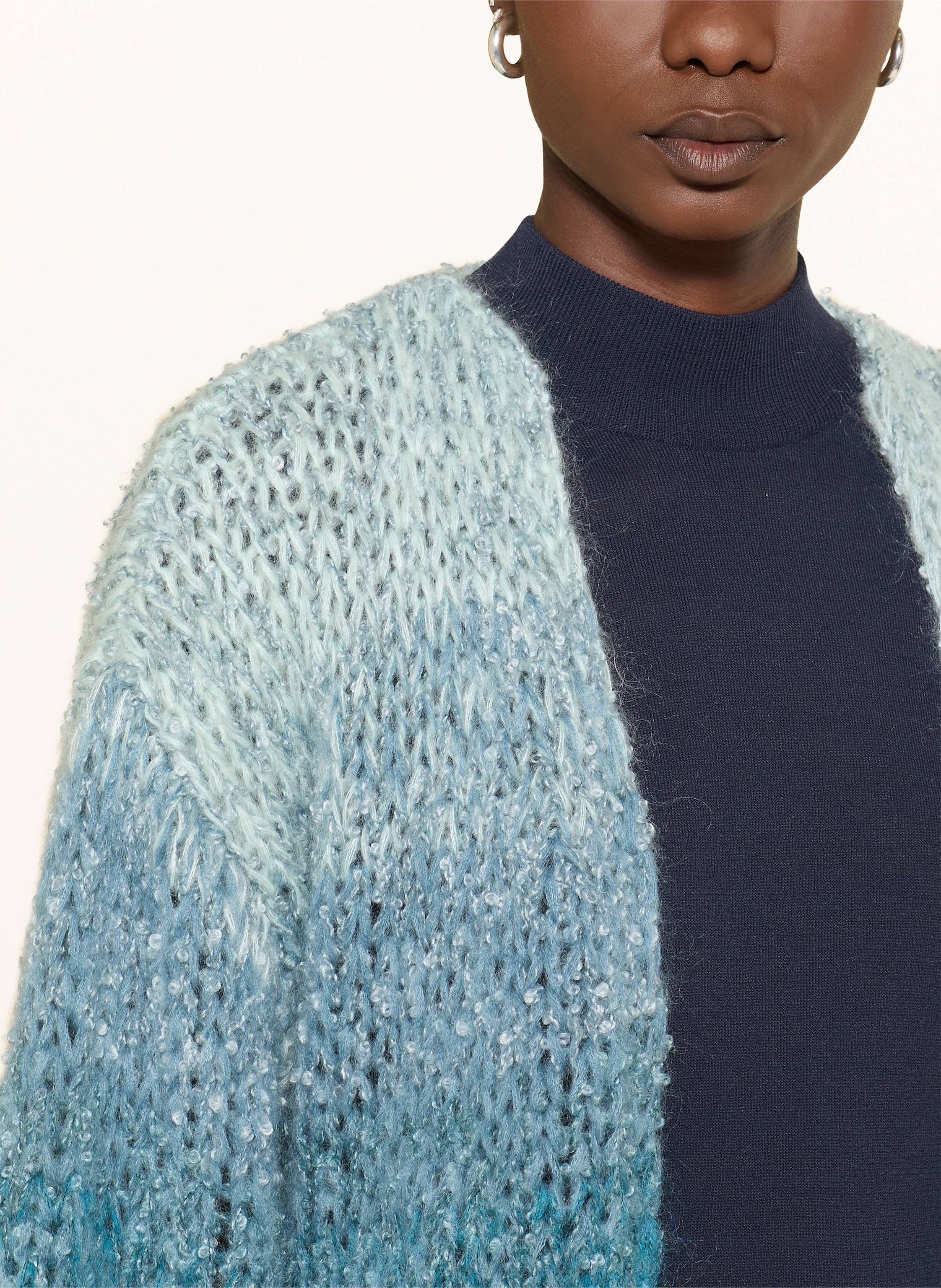 Thumbnail - Maiami Strickhülle Mit Mohair blau
