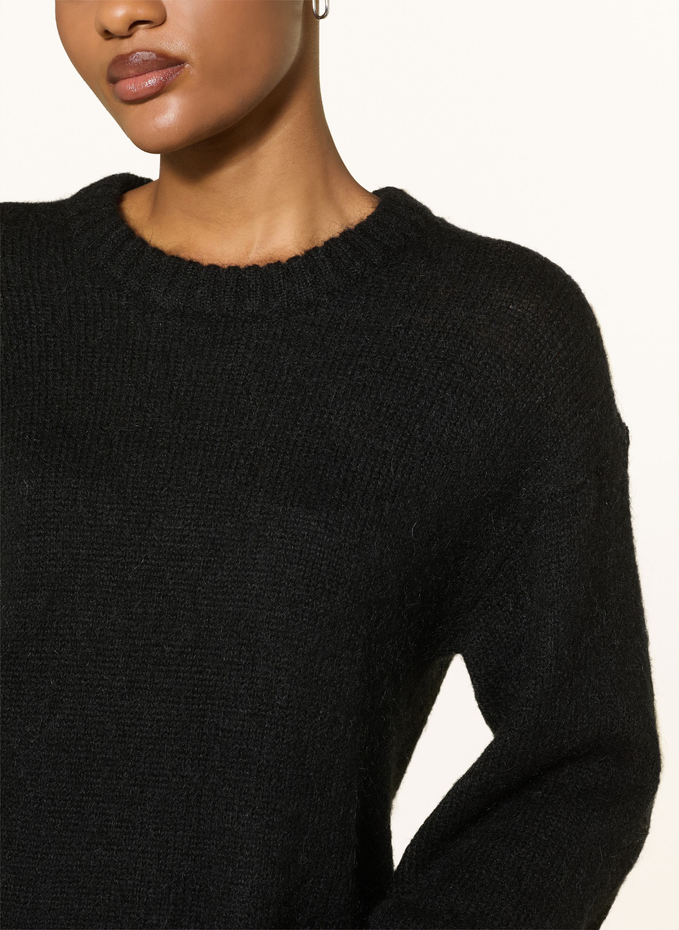 Thumbnail - By Malene Birger Pullover Cierra Mit Mohair schwarz