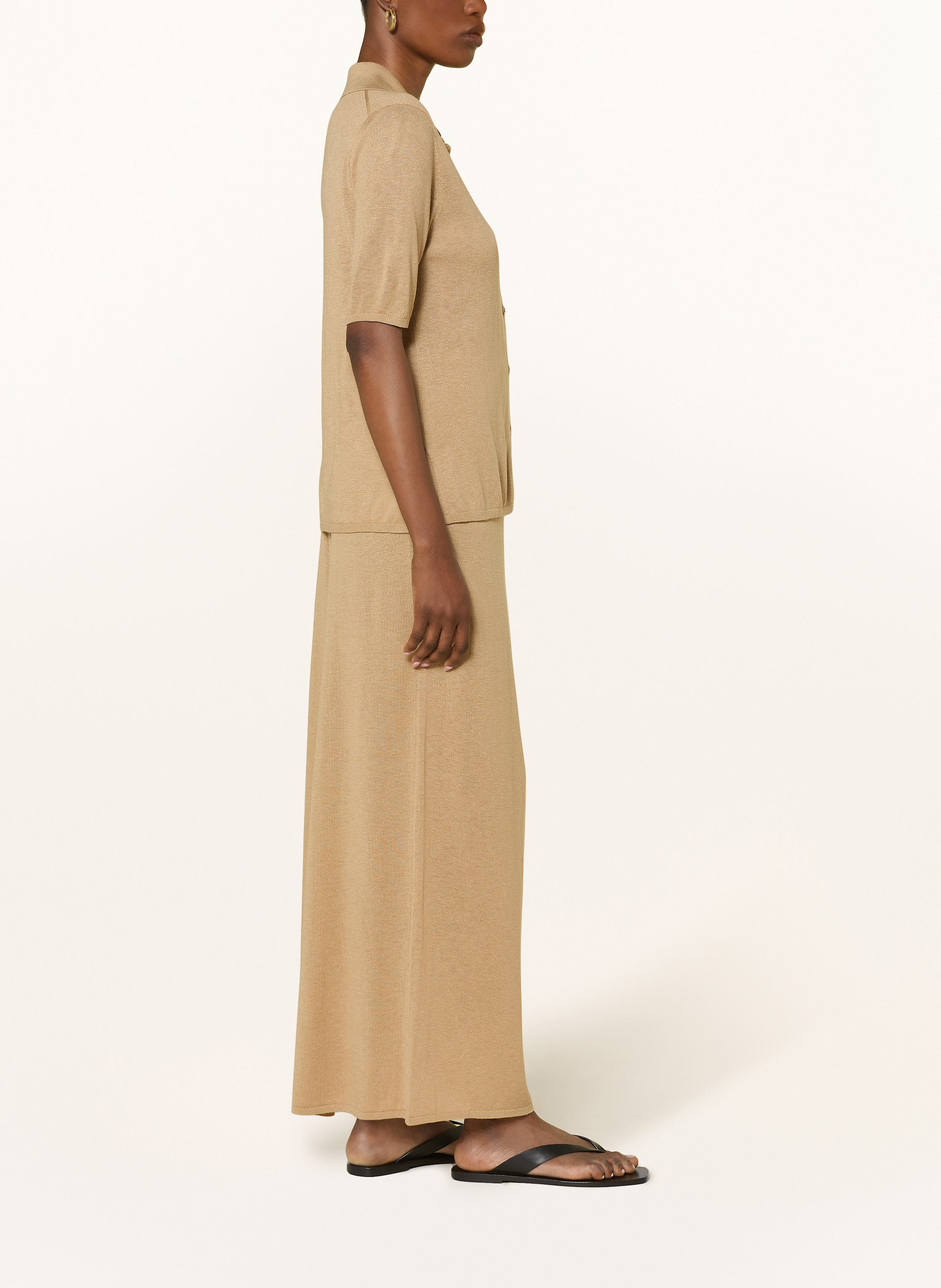 Thumbnail - By Malene Birger Strickhose Piscata beige