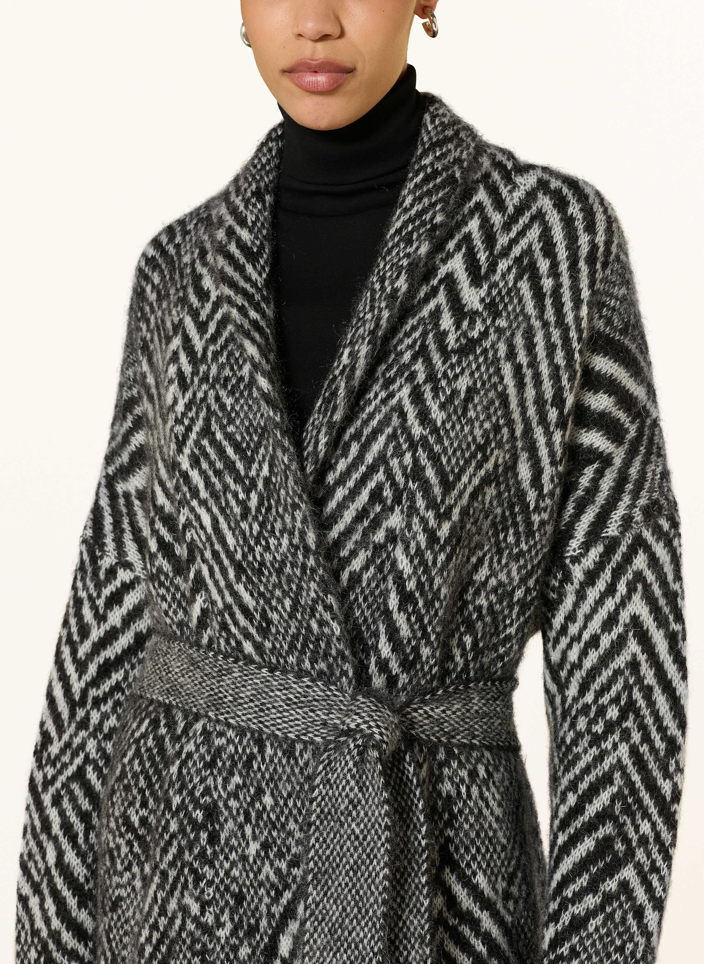 Thumbnail - Boss Strickhülle Fabrinta Mit Mohair schwarz