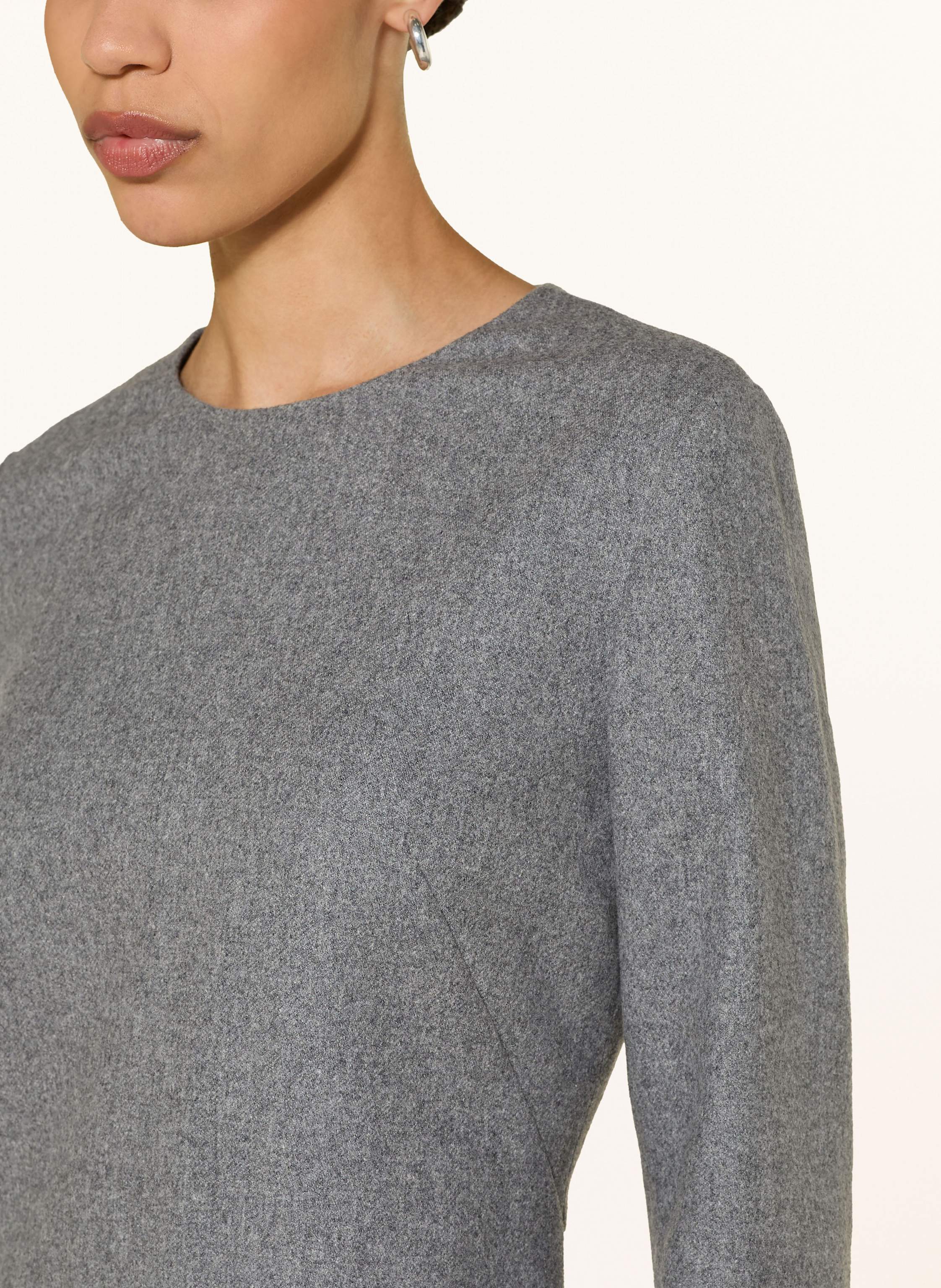 Thumbnail - Boss Etuikleid Dinderan Mit 3/4-Arm grau