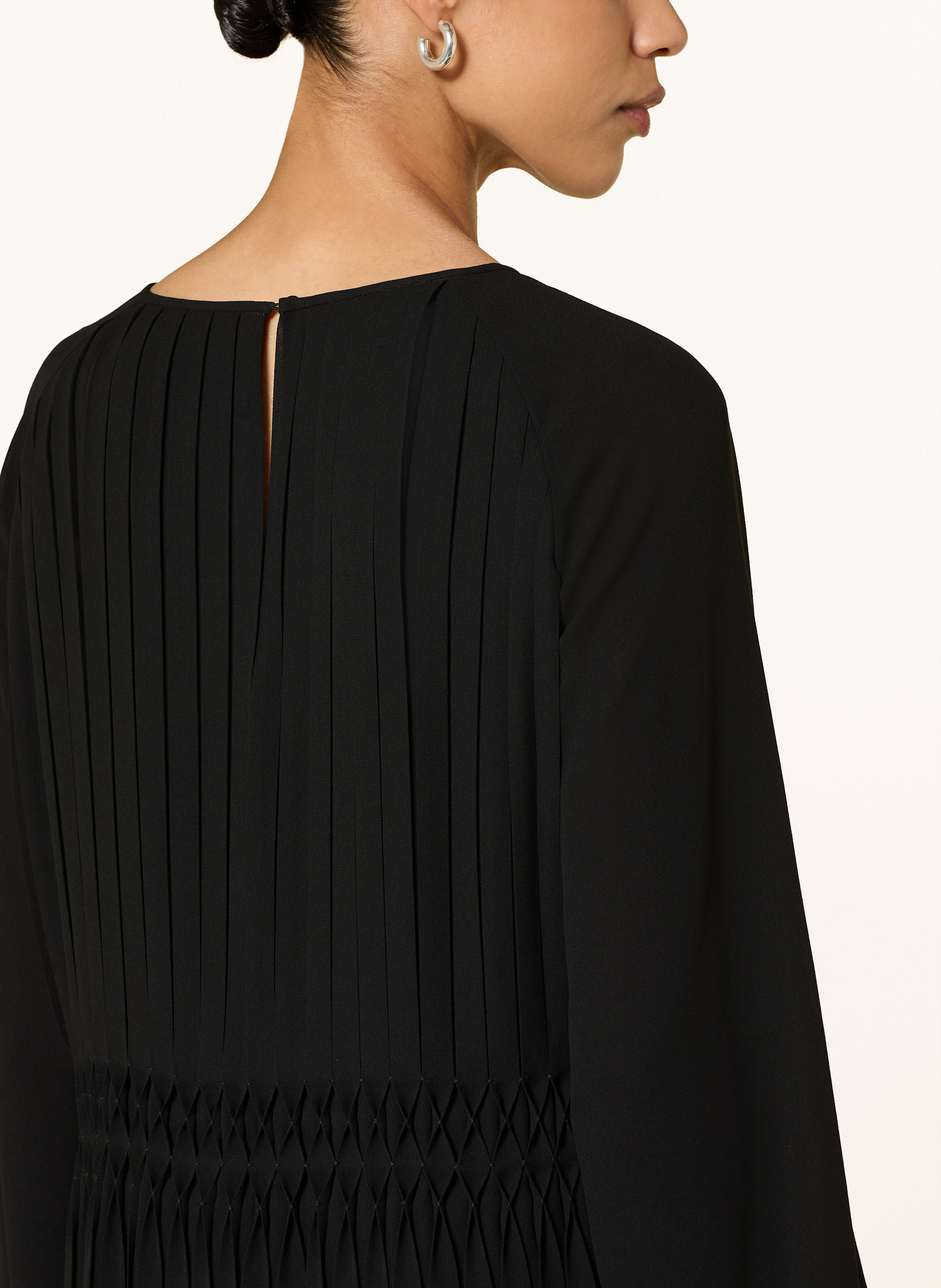 Thumbnail - Boss Plisseekleid Daliette schwarz