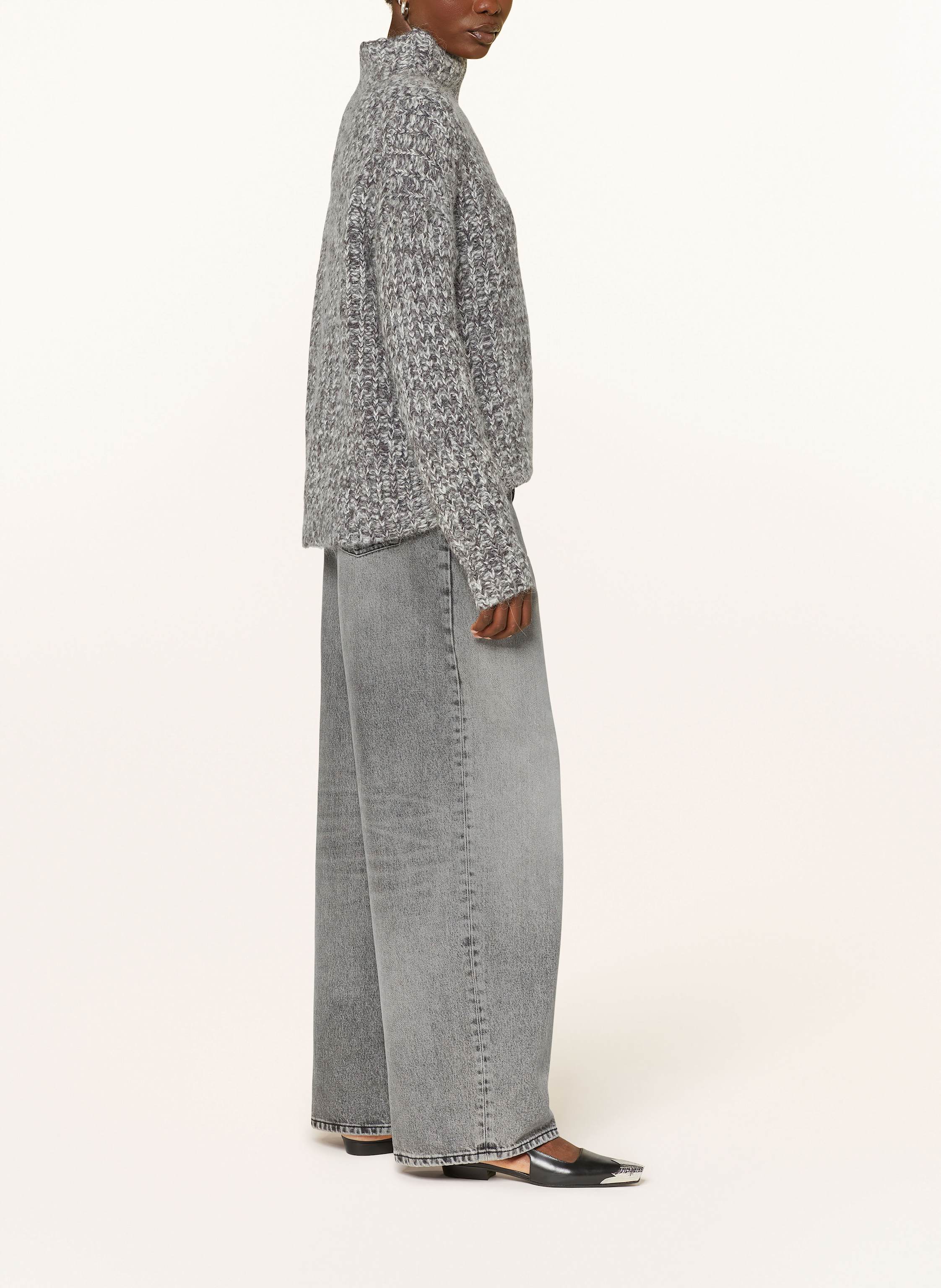 Thumbnail - Haikure Boyfriend Jeans Bethany Flanel Grey grau