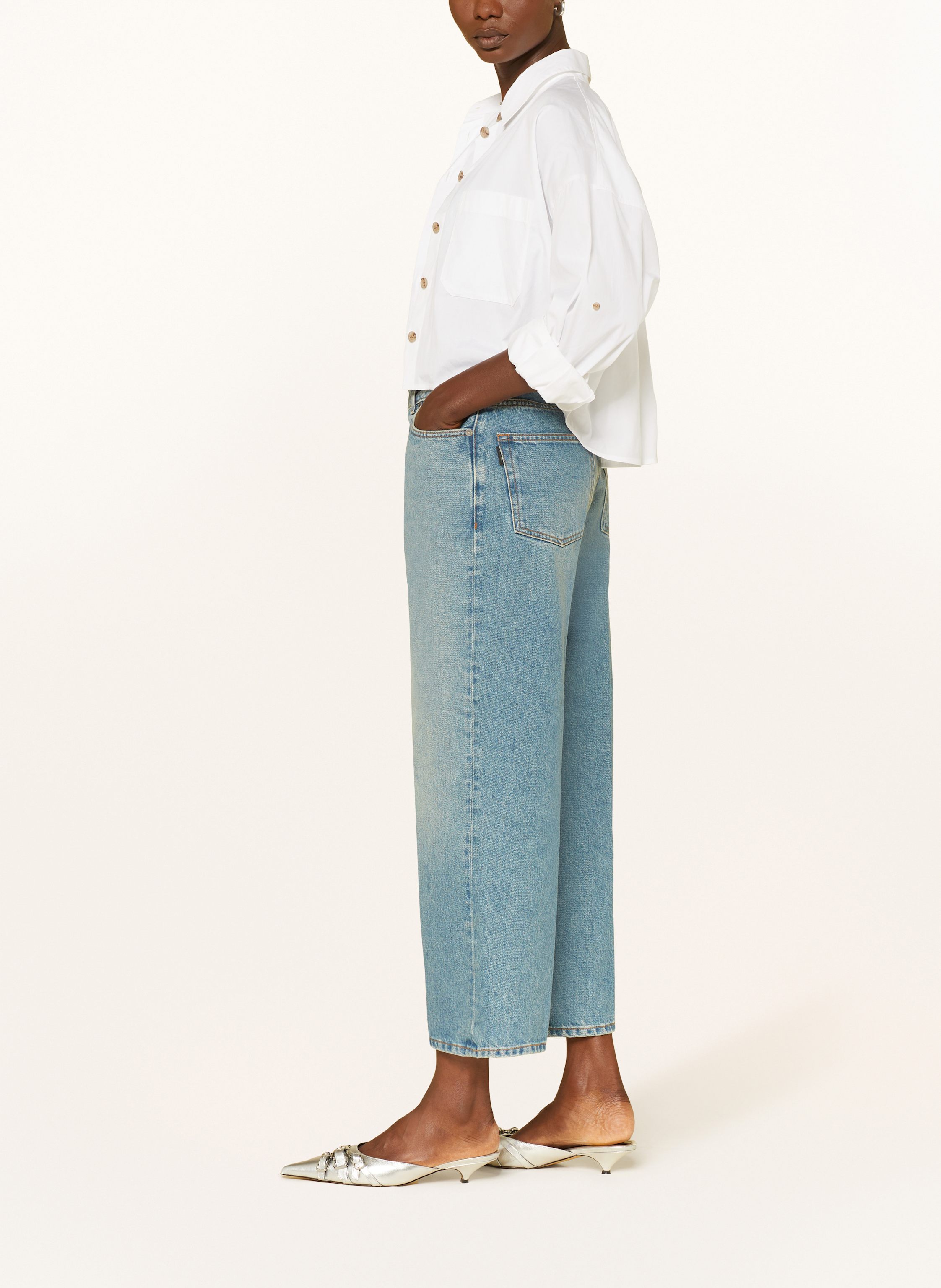 Thumbnail - Haikure Straight Jeans Betty blau