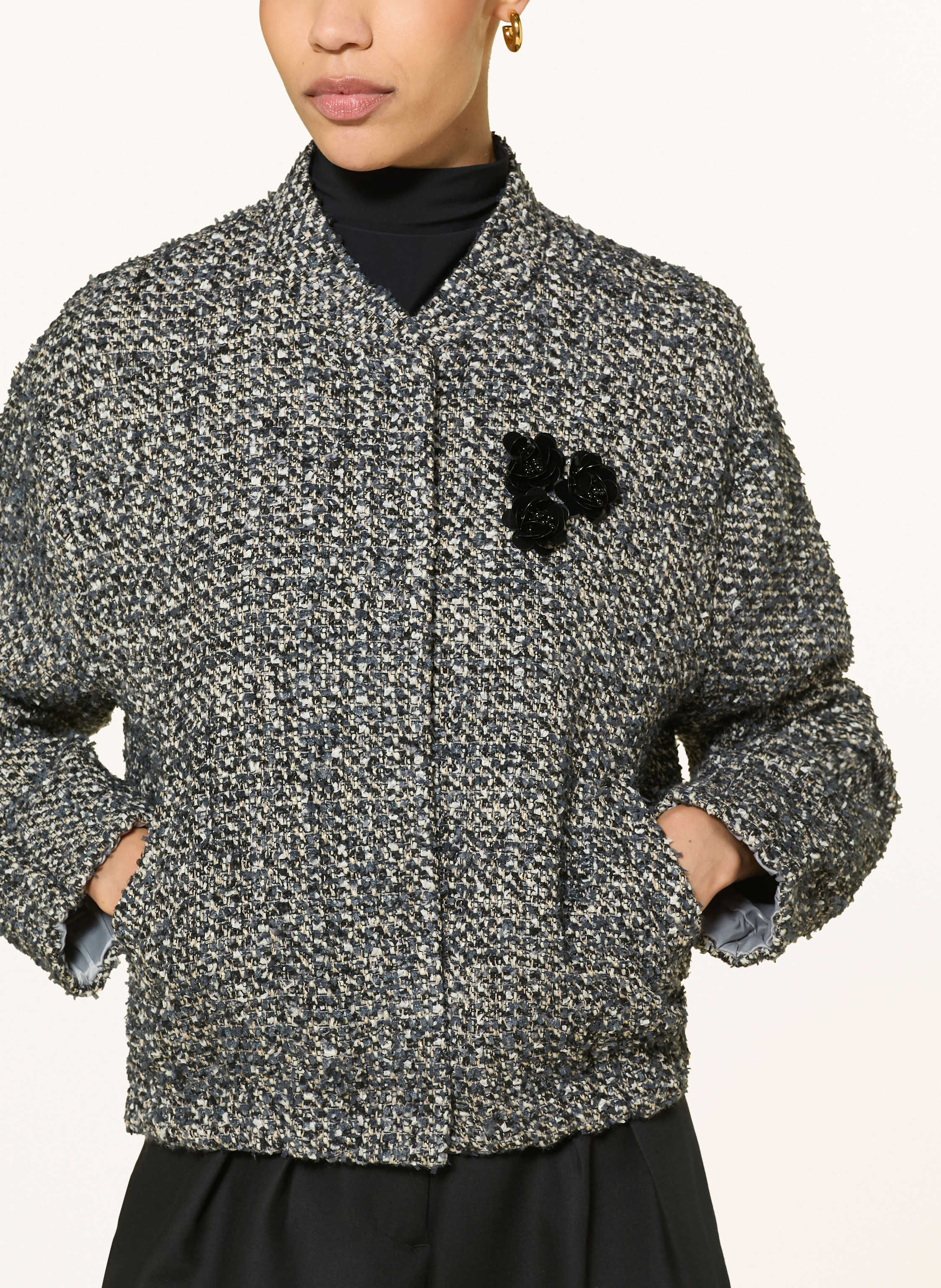 Thumbnail - Lilienfels Bouclé-Jacke blau
