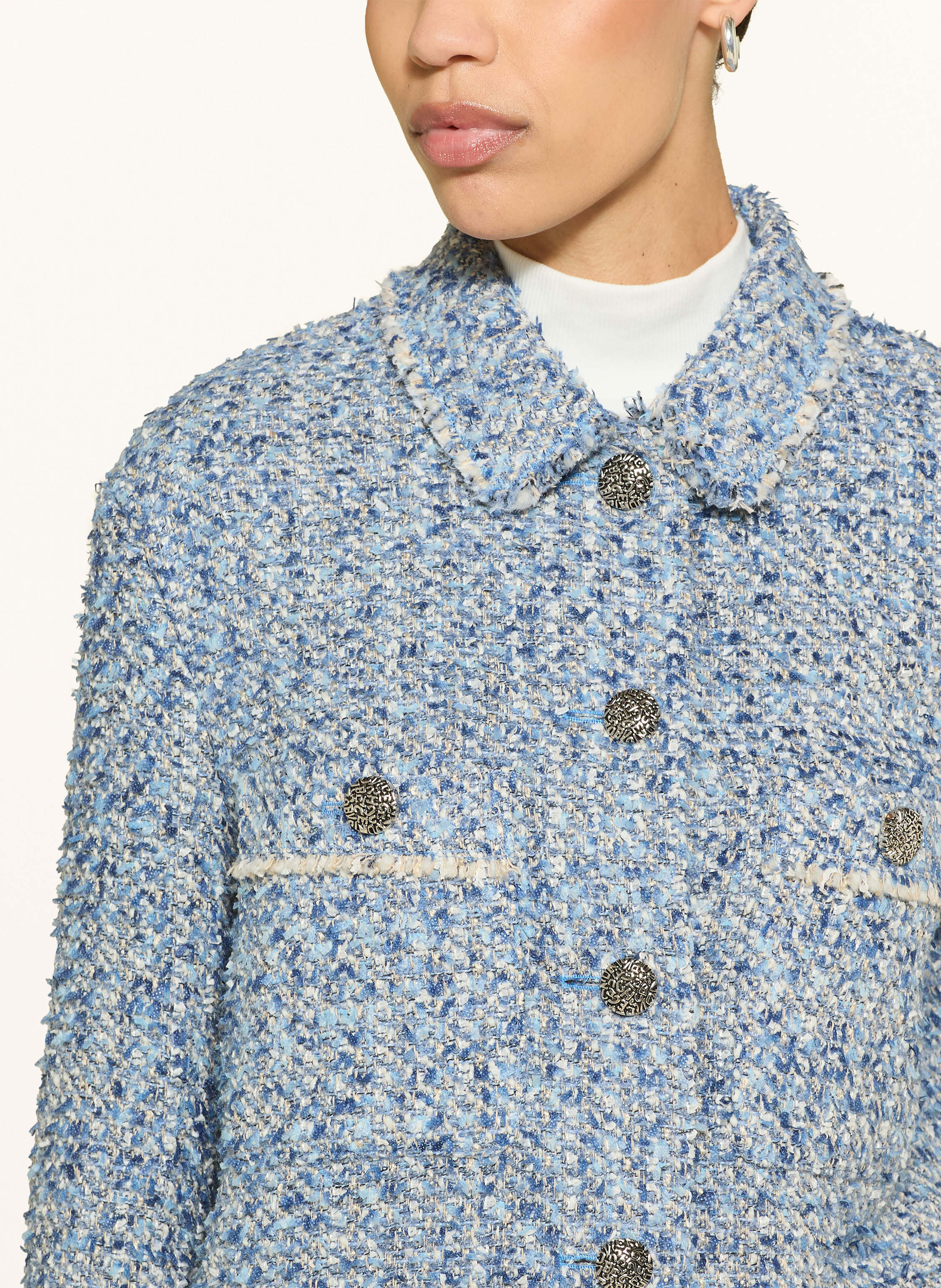 Thumbnail - Lilienfels Bouclé-Jacke blau