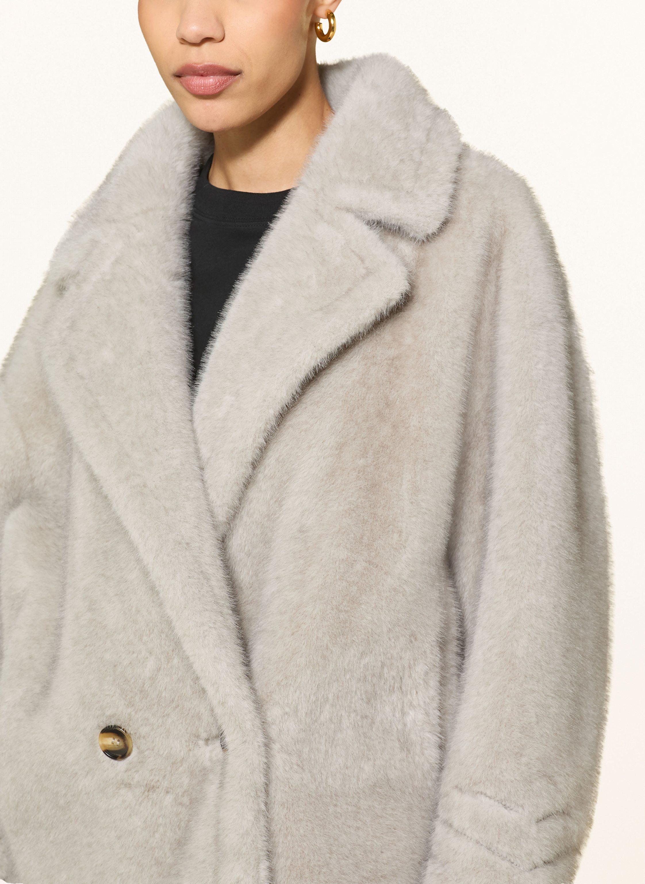 Thumbnail - Lilienfels Kunstpelz-Jacke grau