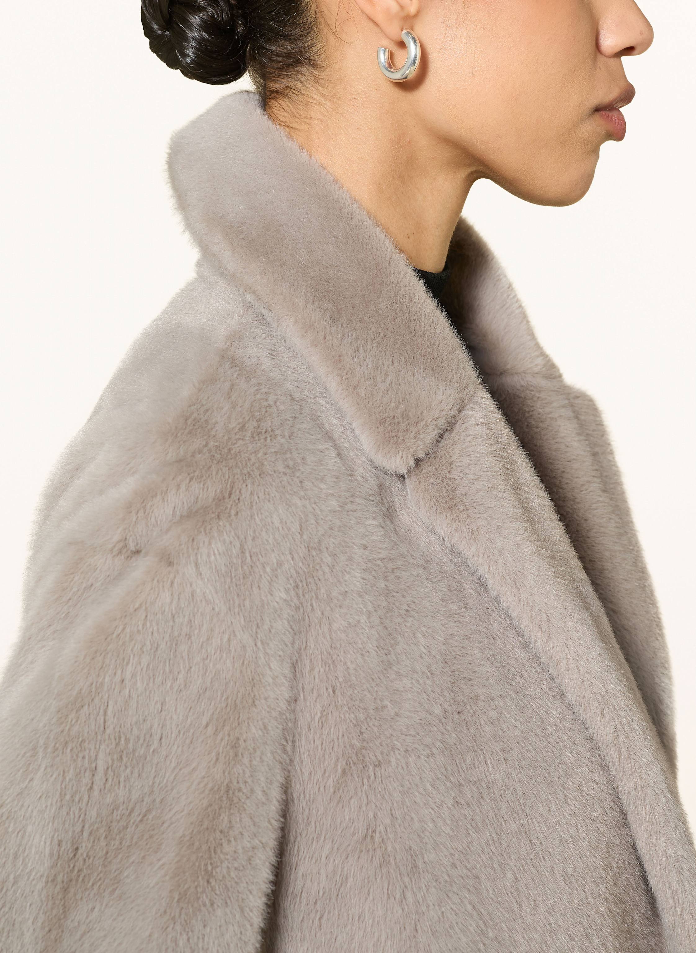 Thumbnail - Lilienfels Kunstpelz-Mantel grau