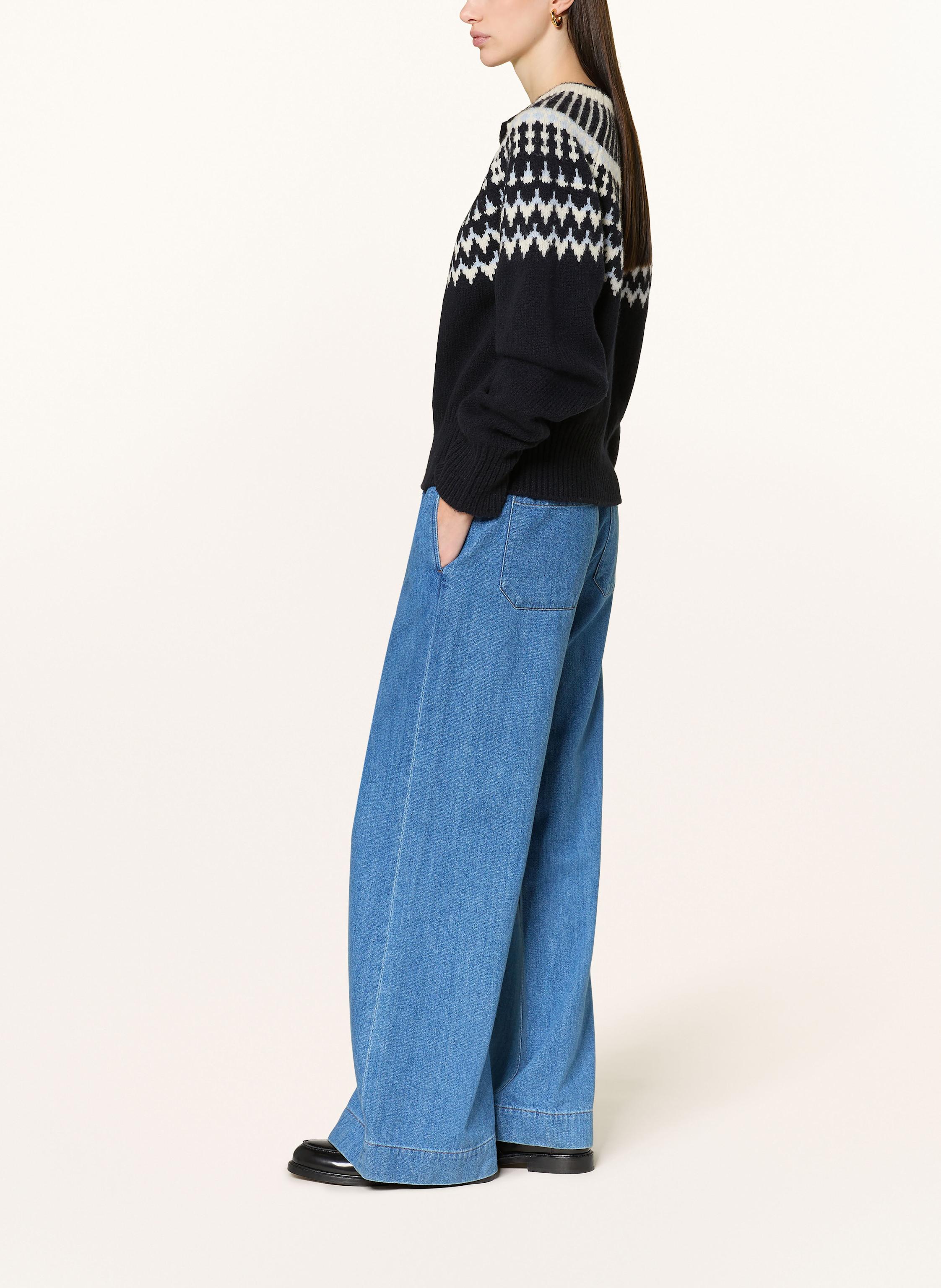 Thumbnail - Sosue Wide Leg Jeans Anna Im Jogging-Stil blau